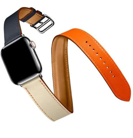 Double Tour Leather Bracelet for Women - Genuine Leather Adjustable Wrap Bracelet - Boho Chic Jewelry for Casual & Formal Wear - Perfect for Everyday Style & Gift Giving