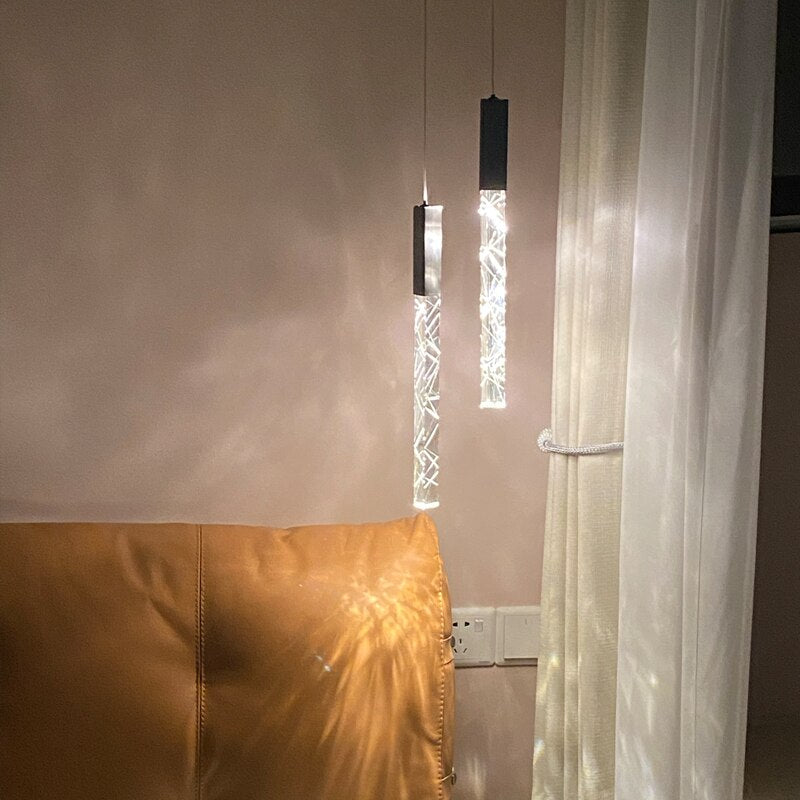 Elegant Crystal Chandelier for Staircase - Modern LED Stairway Lighting Fixture - Perfect for Foyer, Grand Entrance & Luxury Home Decor