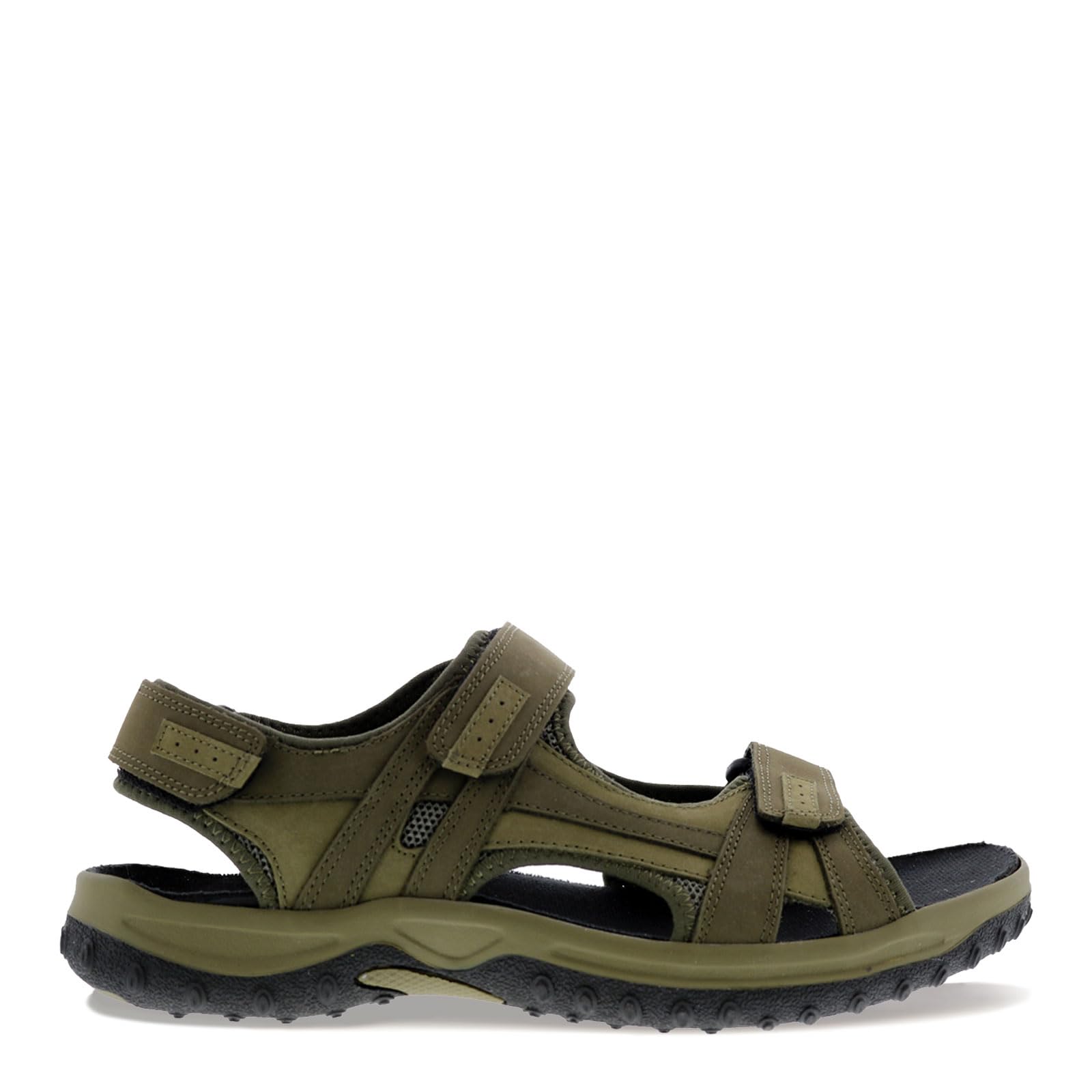 Drew Shoe Men's Warren Leather Open Toe Sport Sandals - Comfortable & Durable Walking Shoes for Outdoor Activities, Travel & Casual Wear