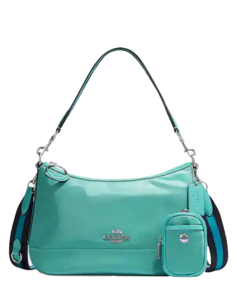 Coach Ellis Shoulder Bag for Women - Genuine Leather Crossbody Purse with Adjustable Strap, Perfect for Work, Travel & Everyday Use
