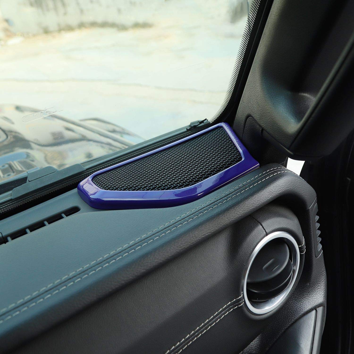 Voodonala ABS 4-Piece Purple Speaker Audio Trim & A Pillar Trim for 2018-2023 Jeep Wrangler JL/JLU & Gladiator JT - Interior Upgrade for Enhanced Sound & Style