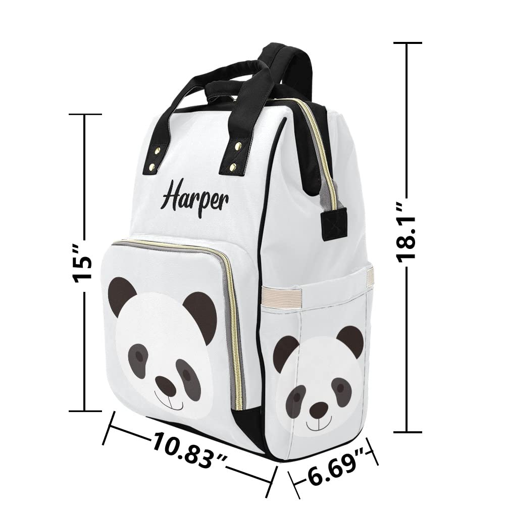 Custom Personalized Diaper Backpack with Name - Zebra Print Baby Bag for Travel, Daycare & Outings | Stylish Nappy Tote for Moms & Dads