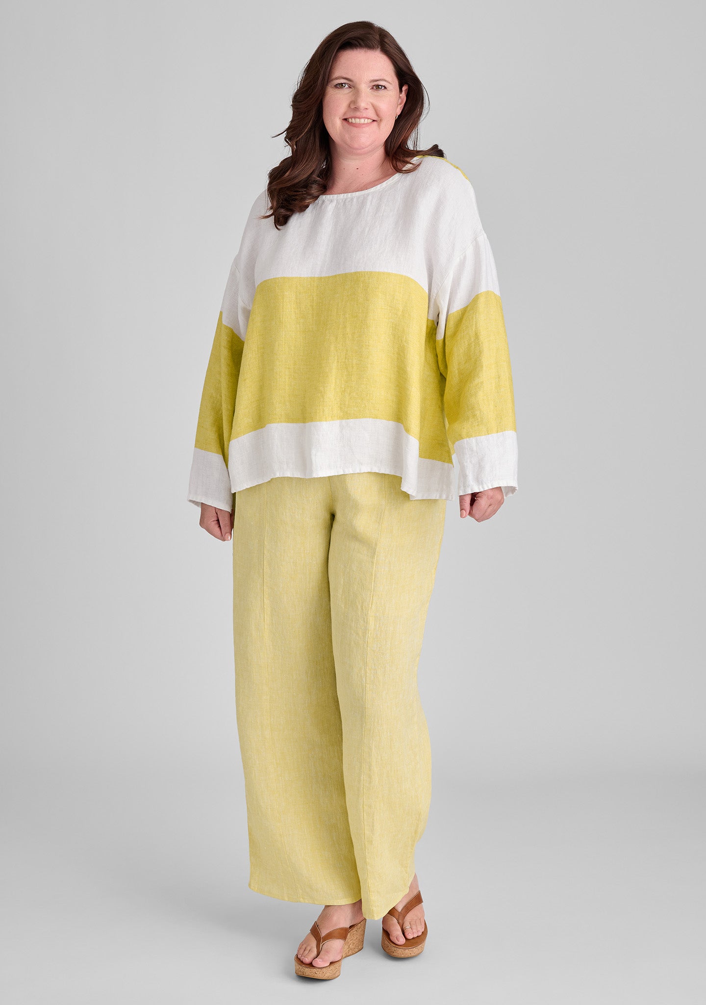 Amelia Linen Pants for Women - Breathable & Comfortable High Waisted Wide Leg Trousers - Perfect for Summer, Office, and Casual Wear