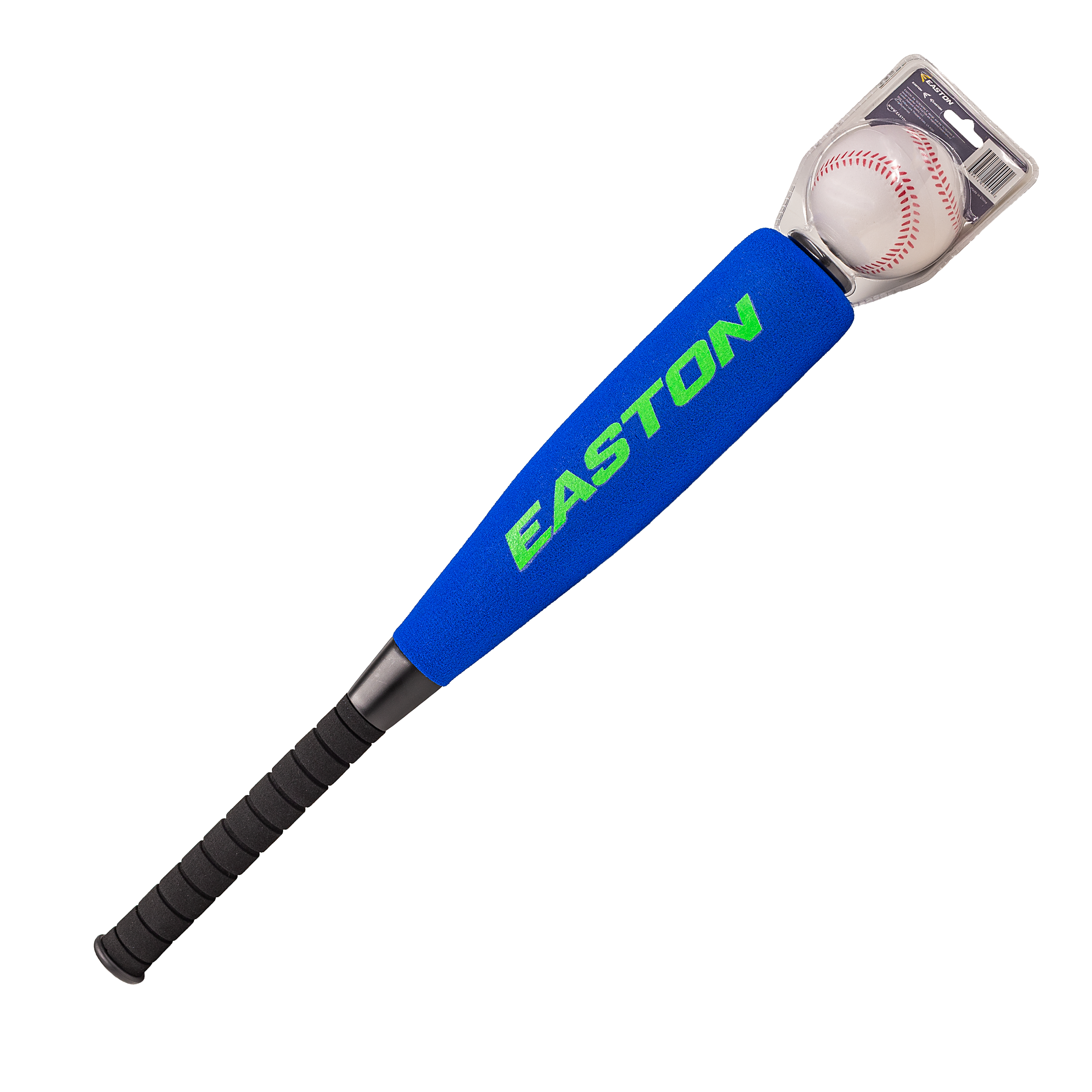 Easton Homerun Smash Foam Baseball Bat & Ball Set - Royal Blue & Neon Green Colors | Safe Soft T-Ball Bat for Kids & Toddlers | Perfect for Backyard Practice, Birthday Gifts & Youth Baseball Training