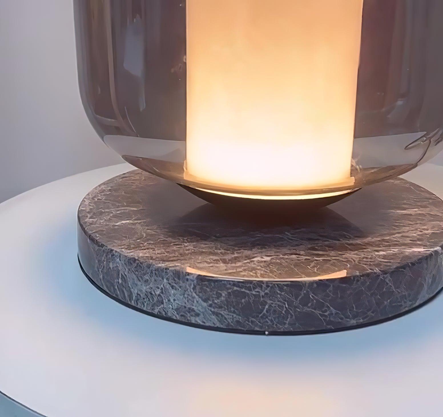 Elegant Eira Marble Table Lamp - Modern Home Decor for Bedroom, Living Room & Office - Dimmable LED Light with USB Port for Reading & Relaxing