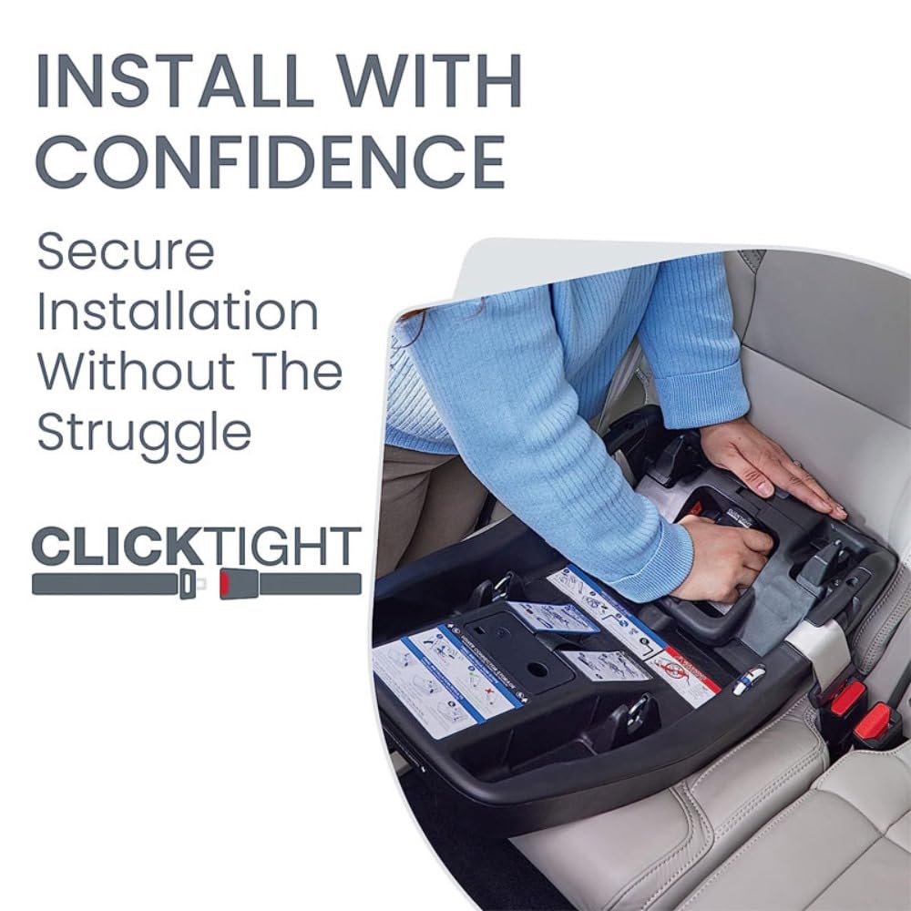 Britax Willow Brook Baby Travel System - Infant Car Seat & Stroller Combo with Aspen Base | ClickTight Technology | RightSize System | 4 Ways to Stroll (Onyx Glacier) | Perfect for Newborns, Shopping Trips & Family Outings