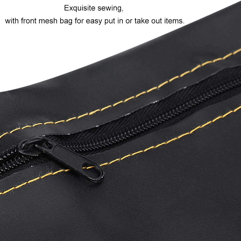 KIMISS Motorcycle Under Seat Bag - PU Leather Storage Pouch for Scooters & Bikes - Perfect for Road Trips & Daily Commute