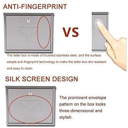 Premium Anti-Fingerprint Metal Letterbox - 11.9