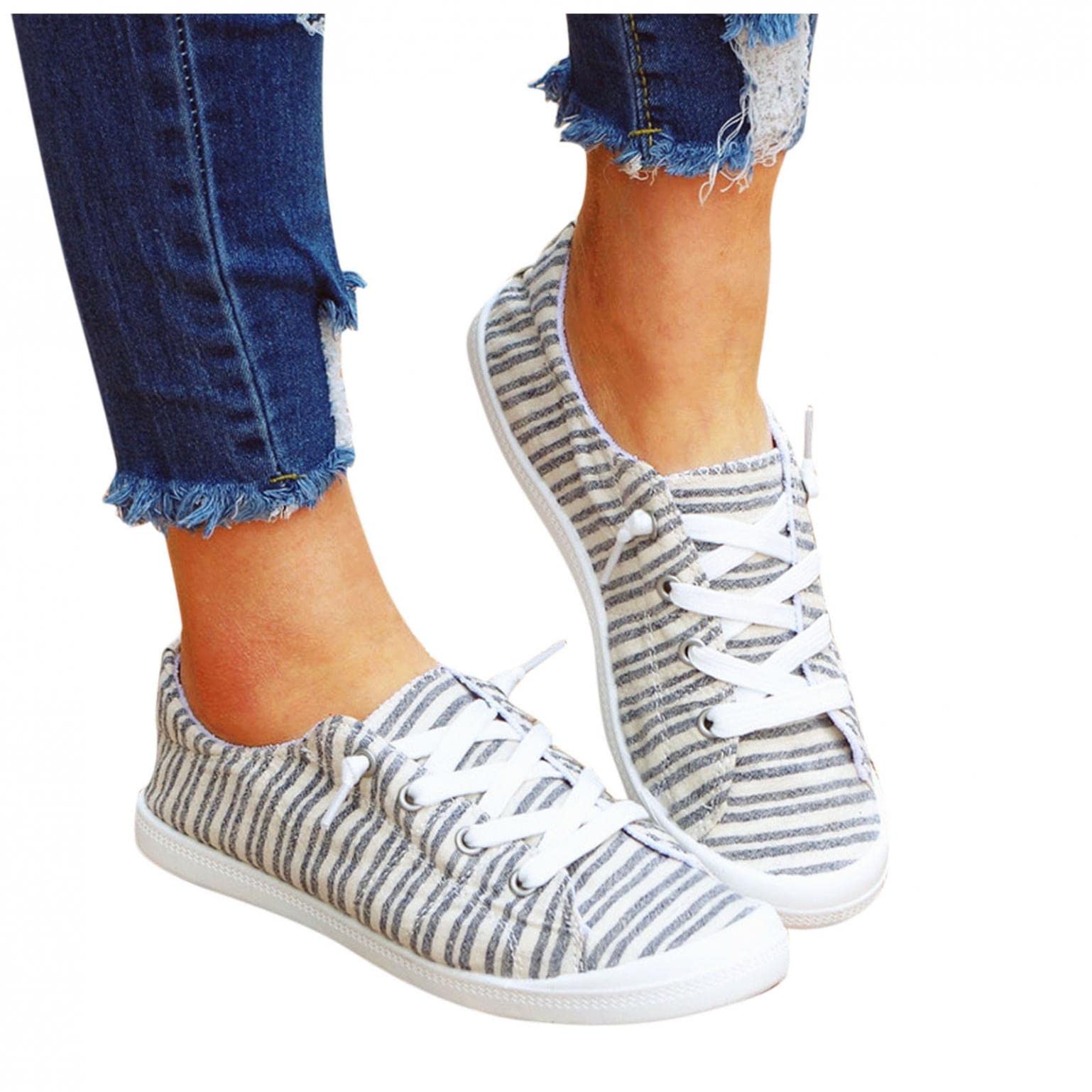 Women's Slip-On Tennis Shoes - Classic Comfort Sneakers for Walking & Casual Wear | Lightweight Loafers for Everyday Use, Gym, and Outdoor Activities