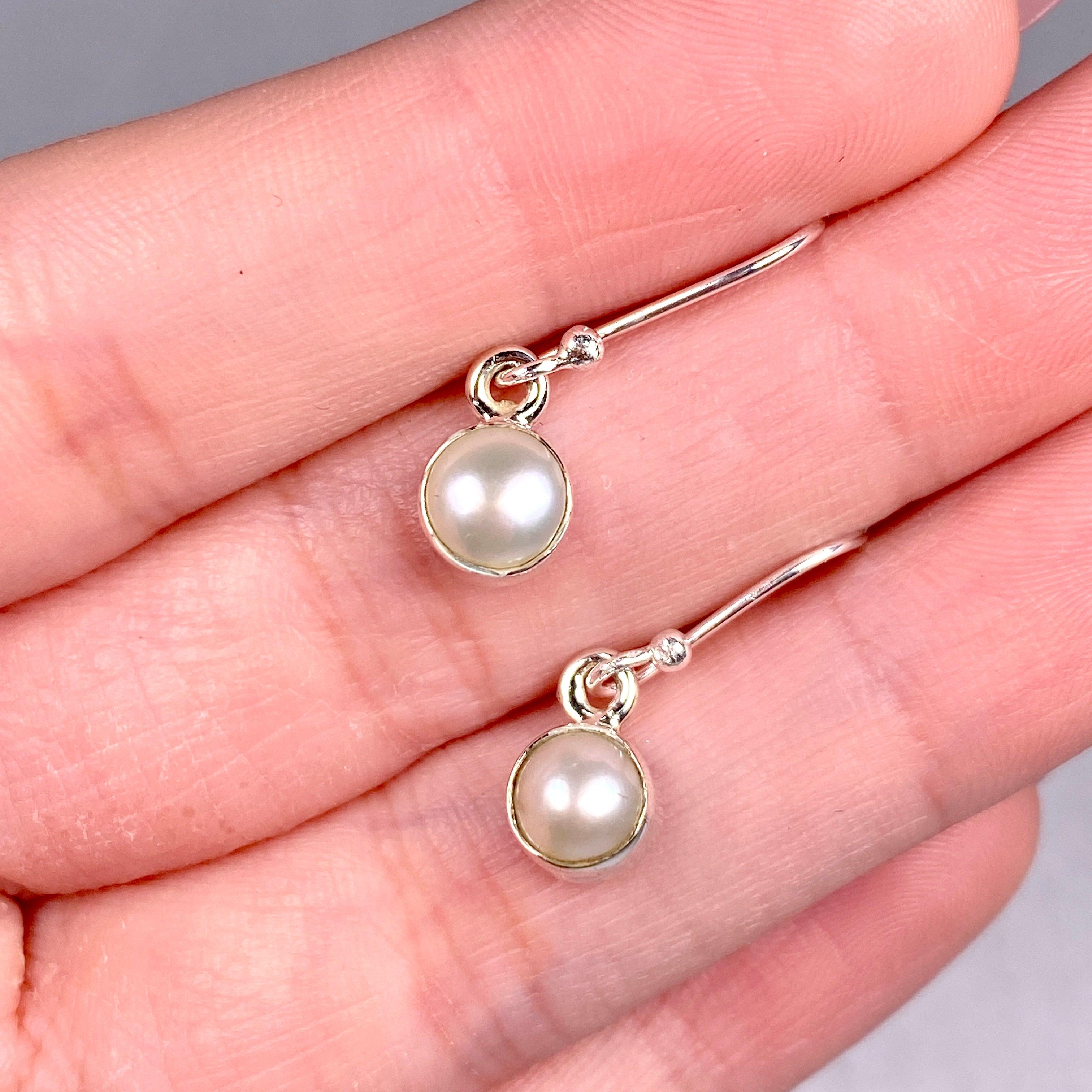 Pearl Petite Round Earrings R2363 PLC - Elegant Stud Earrings for Women, Perfect for Weddings, Parties & Everyday Wear