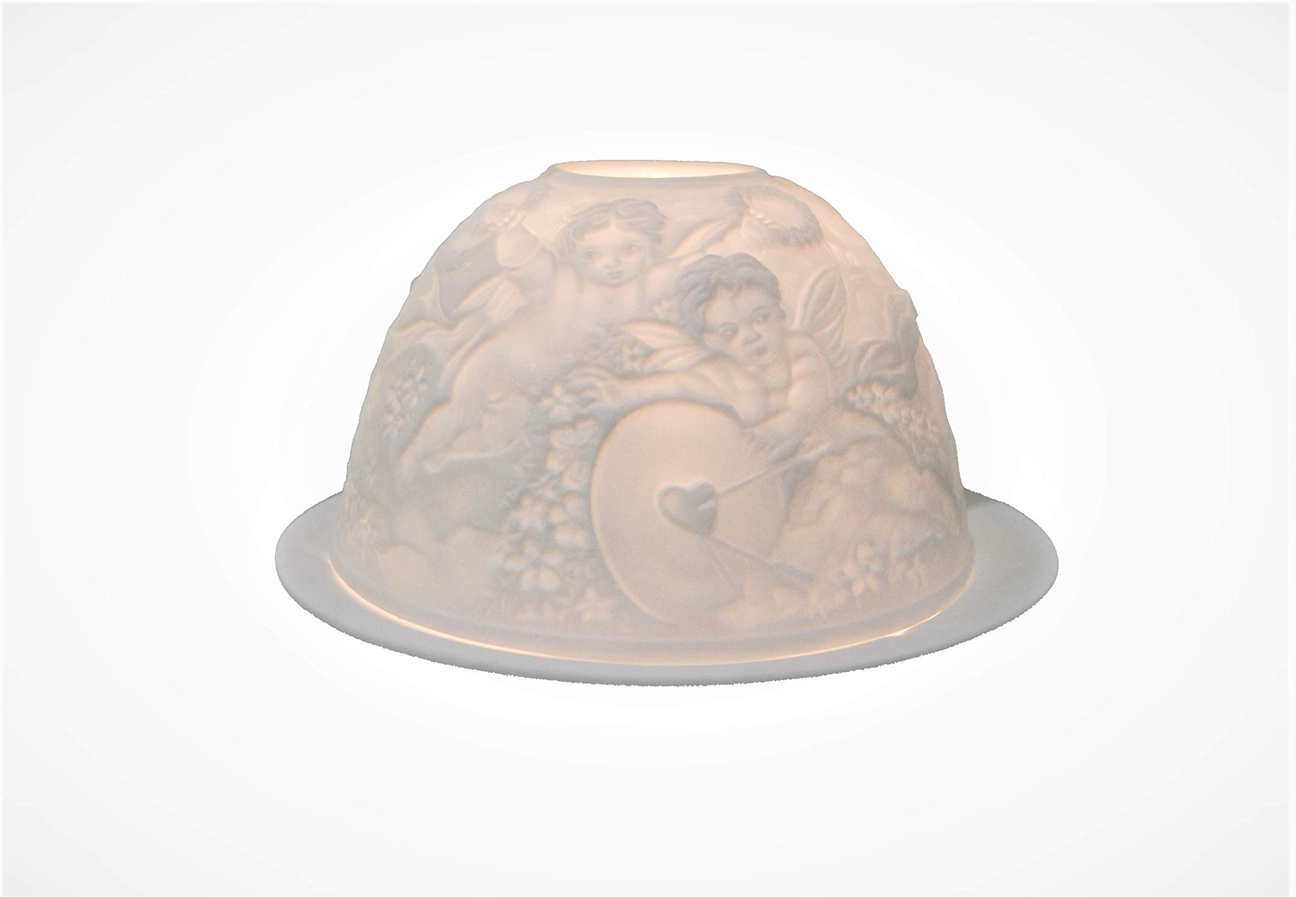 Elegant Porcelain Dome Lights - Armour Design Ceiling Fixture for Living Room, Bedroom & Dining Room Lighting