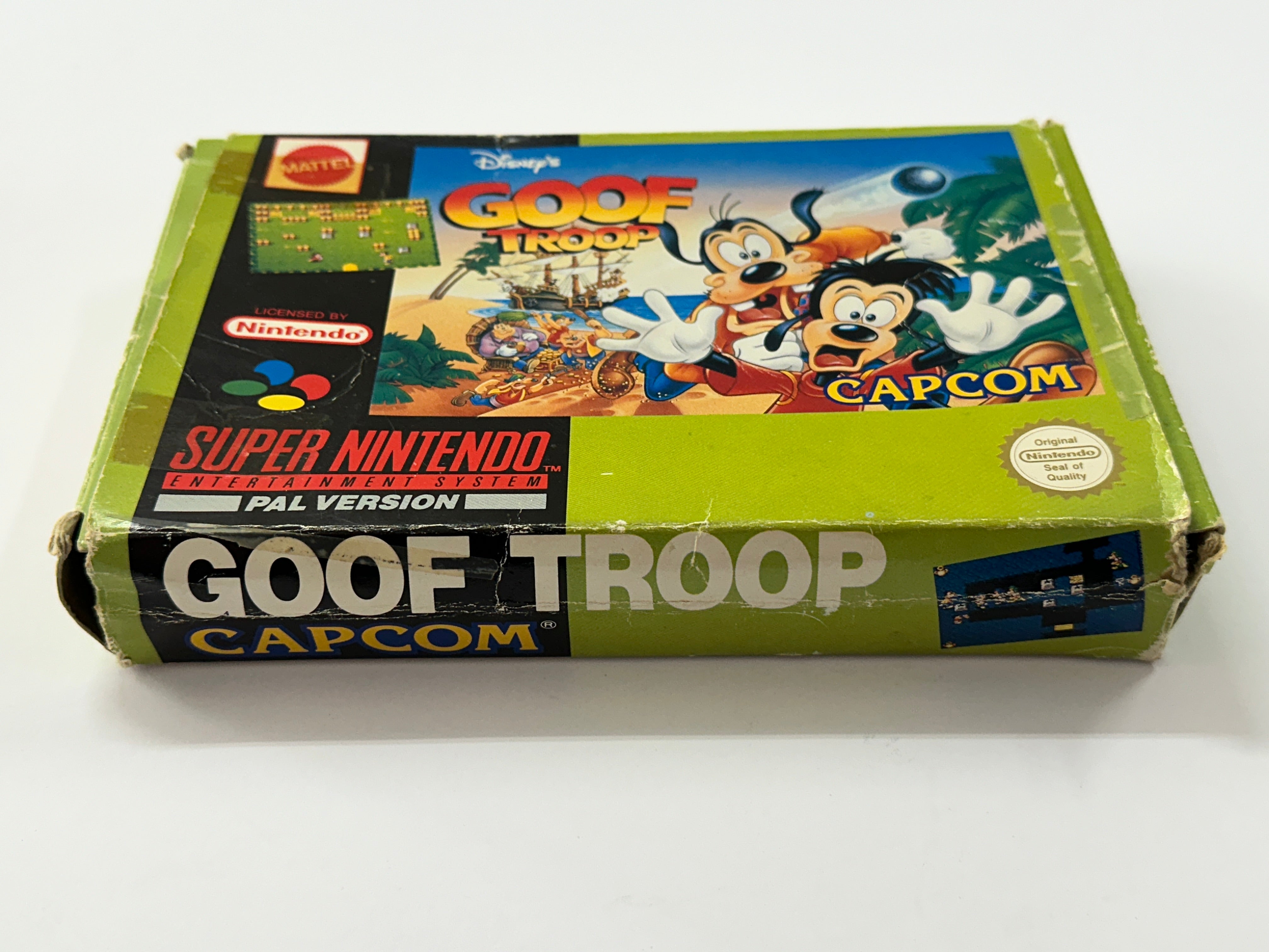 Goof Troop Complete In Box - Classic Disney Video Game for SNES - Perfect for Collectors & Retro Gaming Enthusiasts