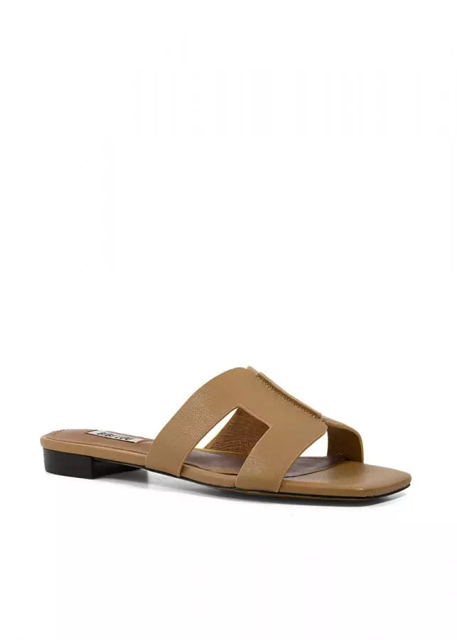 Chieko Women's Comfortable Camel Color Sandals - Perfect for Beach, Vacation & Summer Outfits