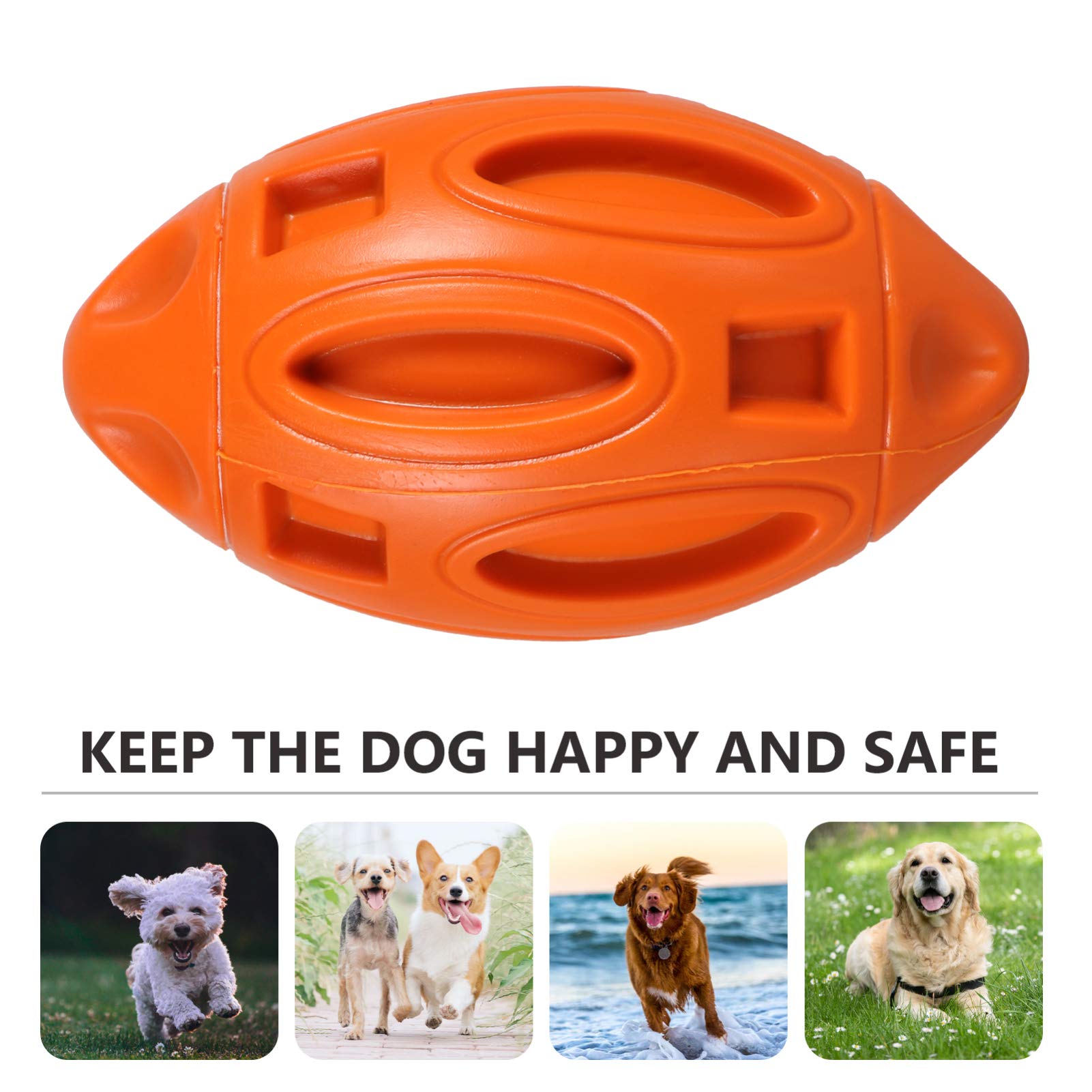 Balacoo Durable Dog Chew Toys for Aggressive Chewers - Interactive Squeaky Rubber Ball Teething Toy for Small Breed Puppies & Dogs - Perfect for Indoor Play, Training Rewards, and Dental Health