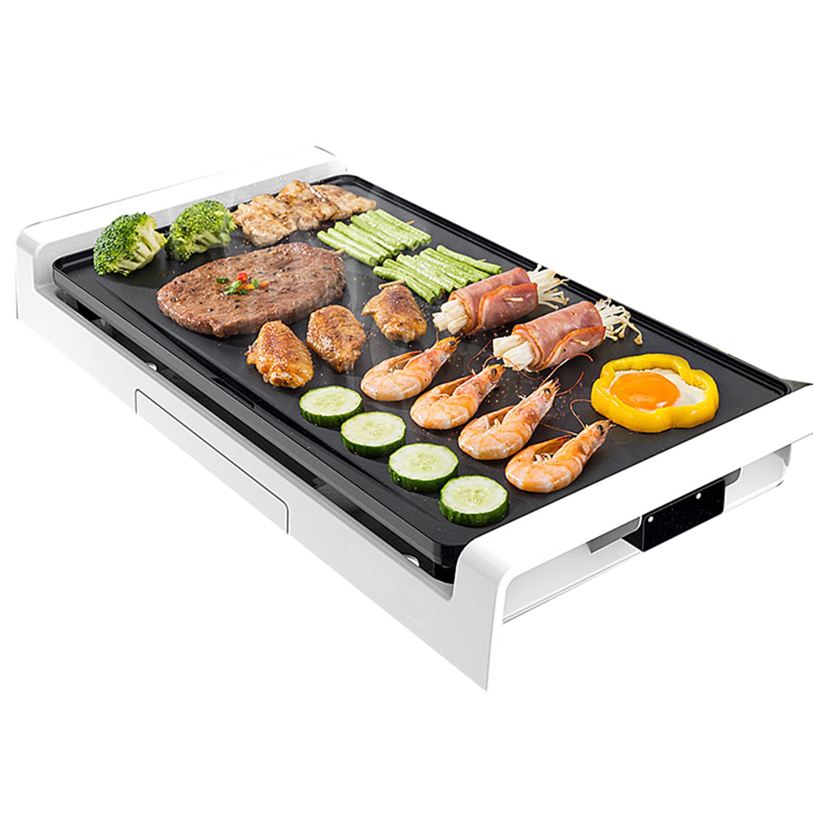 BYCDD Nonstick Electric Griddle with Removable Cooking Plate - 21.3