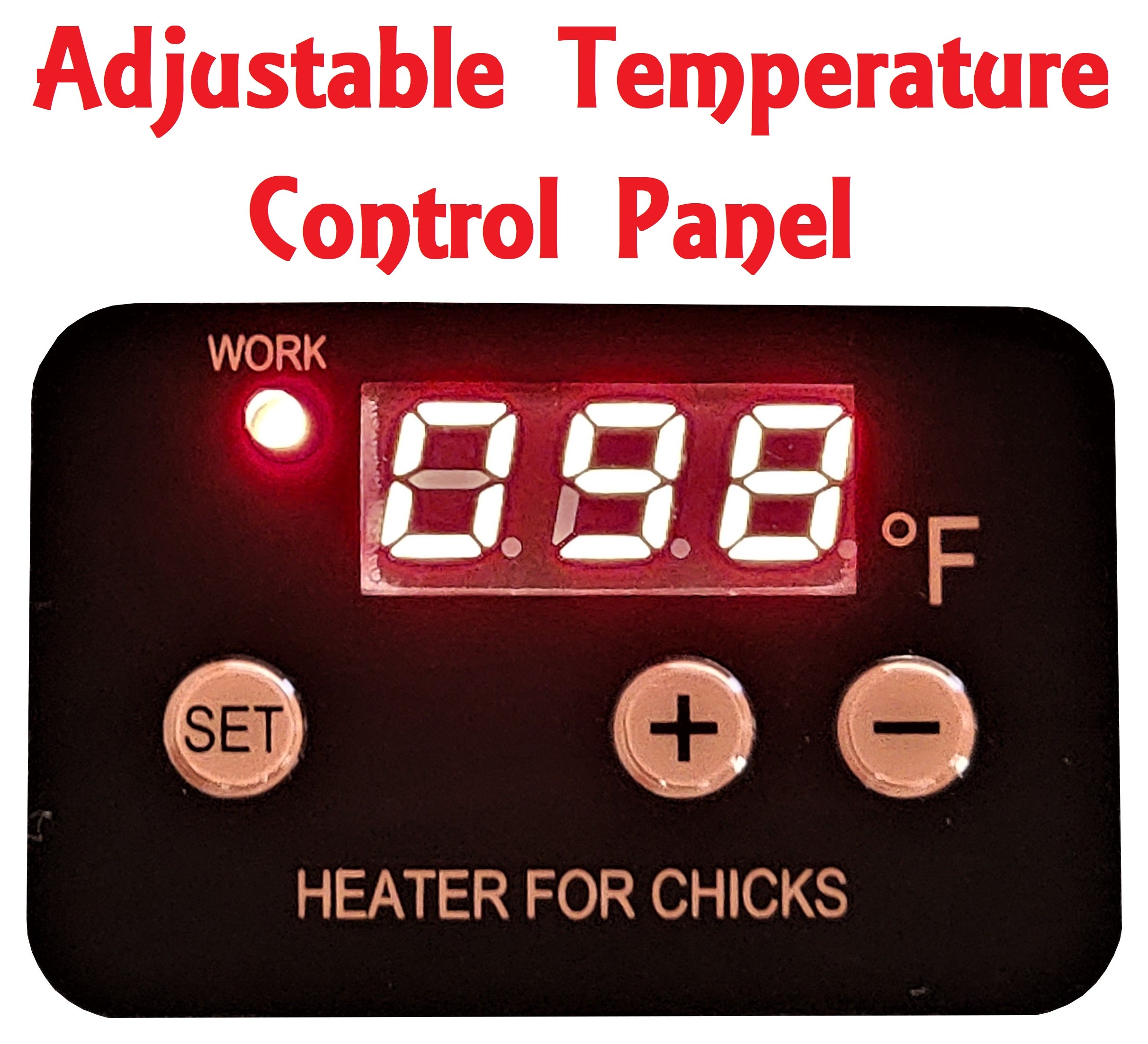 16x24 Inch Adjustable Digital Chick Brooder Heating Plate - 66W Temperature Control for Poultry Chicks - Ideal for Chicken Coops, Hatcheries & Backyard Farms