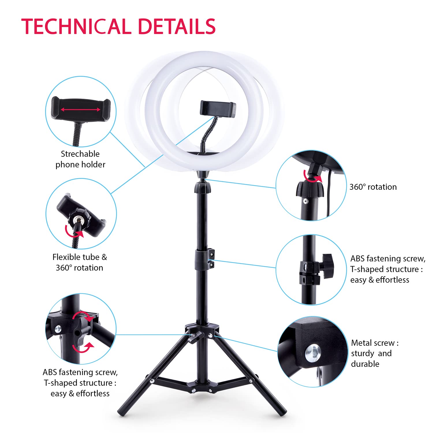 Studio Creator INF 017 Professional Video Maker Kit with Multiple Color Options (Black) - Perfect for YouTube, TikTok & Live Streaming Content Creation