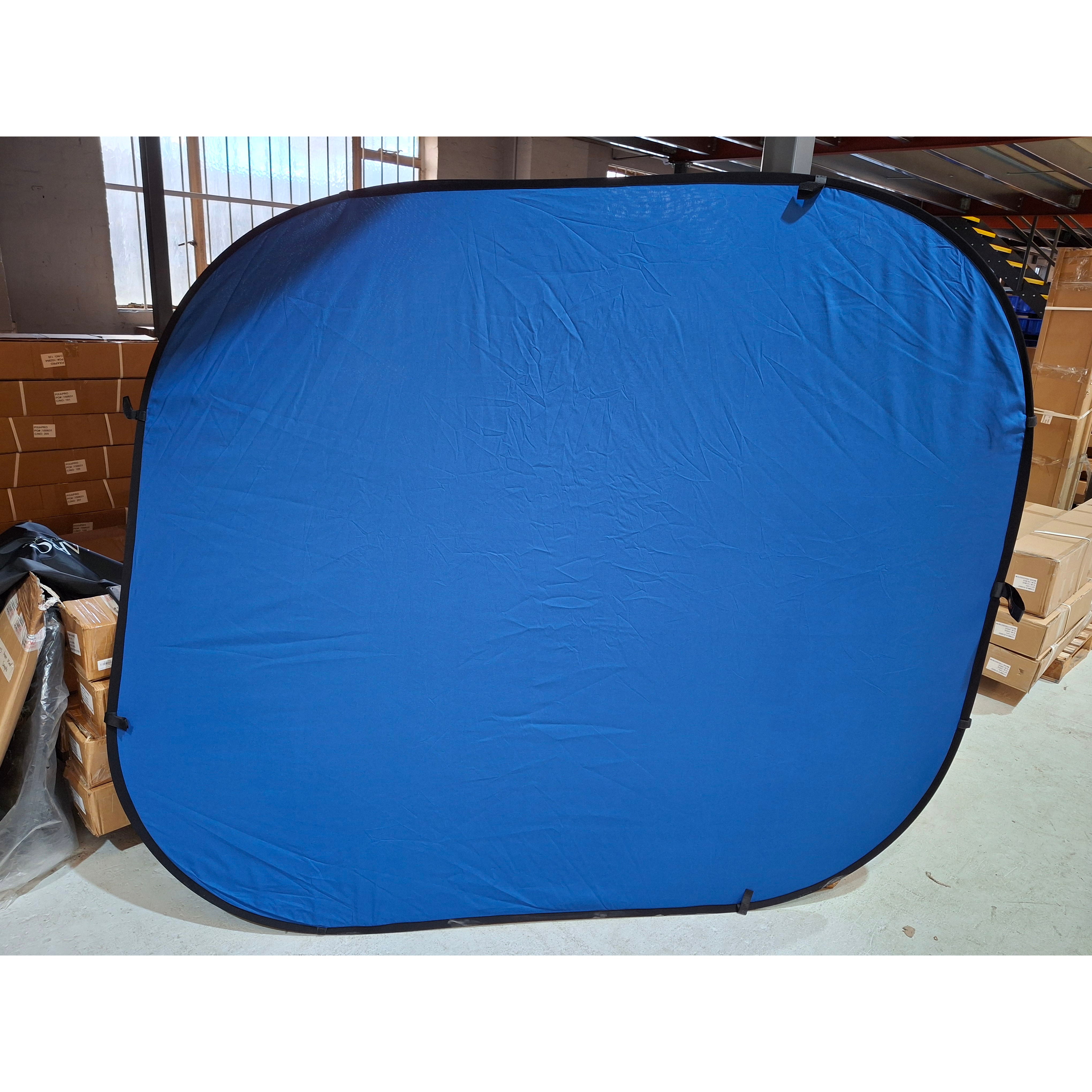 2x2.3m Dual Side Collapsible Background Board - Blue/Green Photography Backdrop for Studio, YouTube Videos & Product Shoots - Portable & Reversible