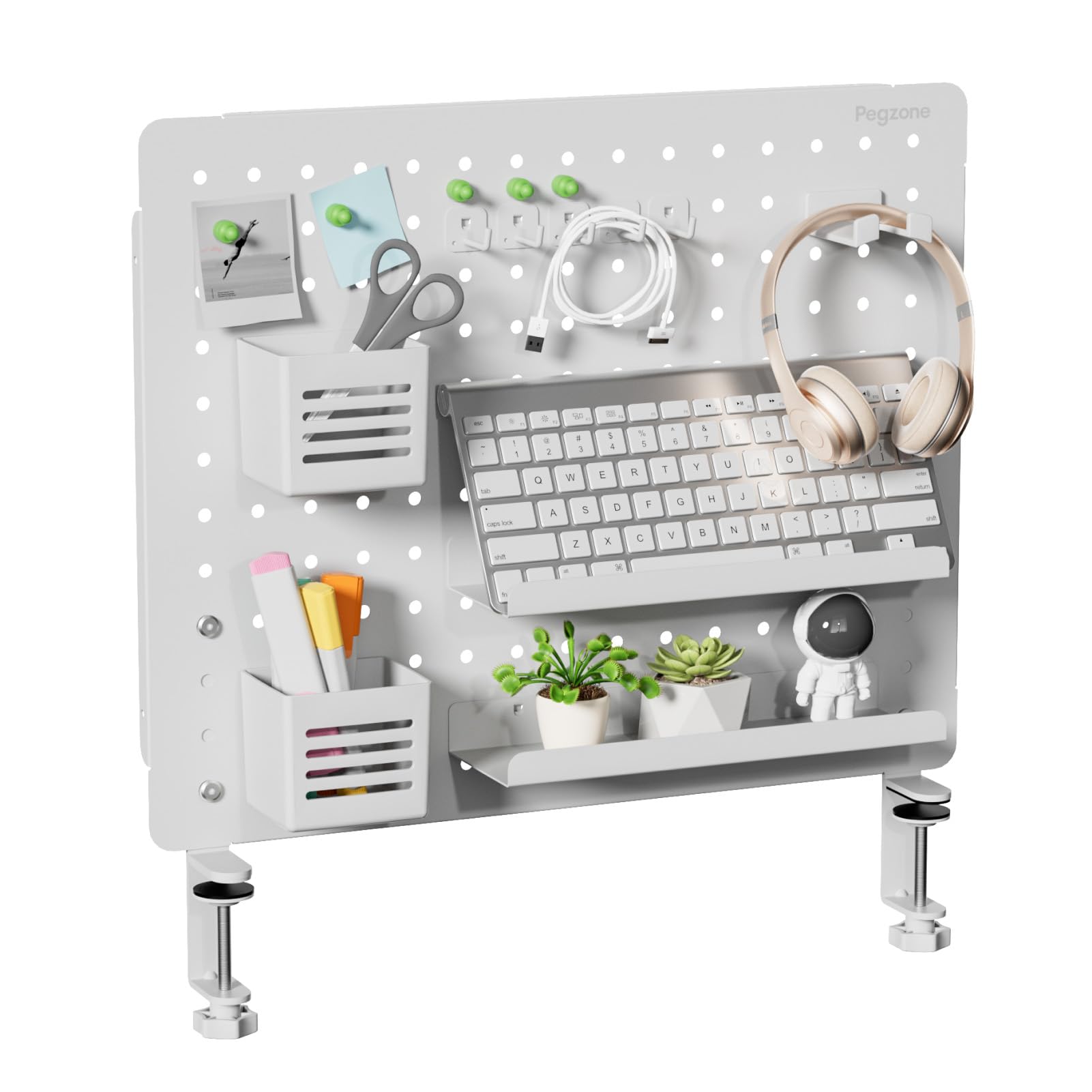 Magnetic Metal Pegboard Organizer - 20.4