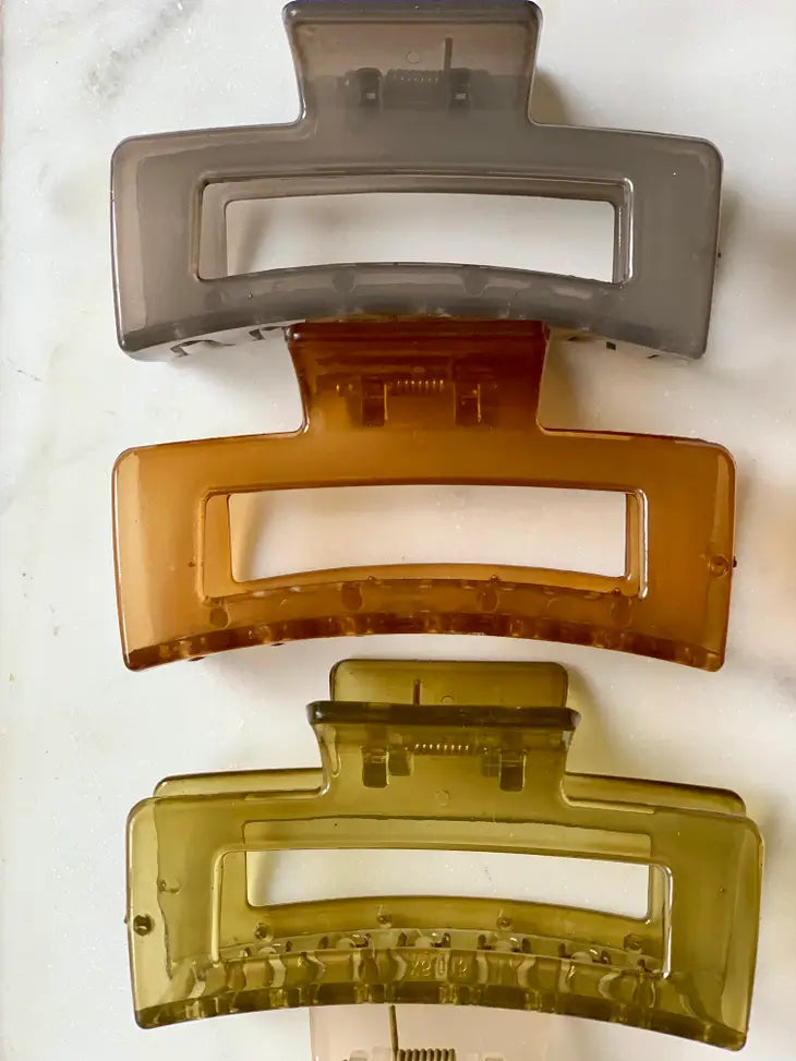 Translucent Hair Claws & Clips for Women - Invisible Hair Clips for Ponytails, Buns & Updos - Clear Hair Accessories for Everyday Wear & Special Occasions