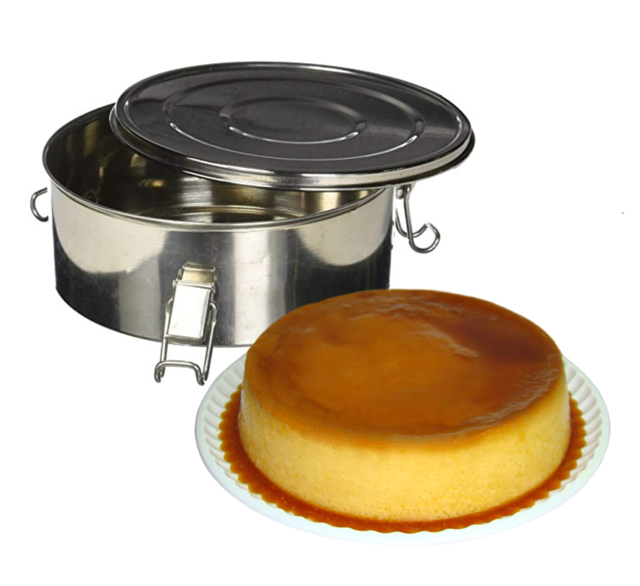 Original Flan Mold - 1.5 Qt Flan Maker for Perfect Homemade Desserts | Ideal for Baking Flan, Custard, Crème Brûlée & More