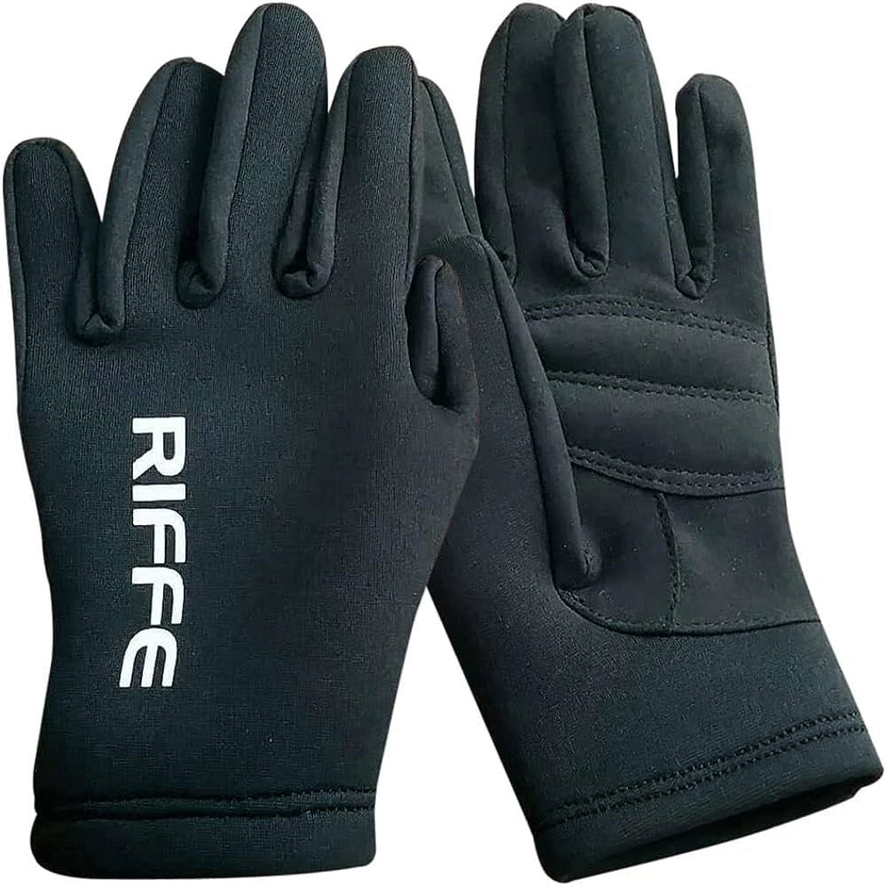 Riffe Amara 2mm Neoprene Gloves for Scuba Diving & Spearfishing - Black Waterproof Diving Gloves for Cold Water Protection