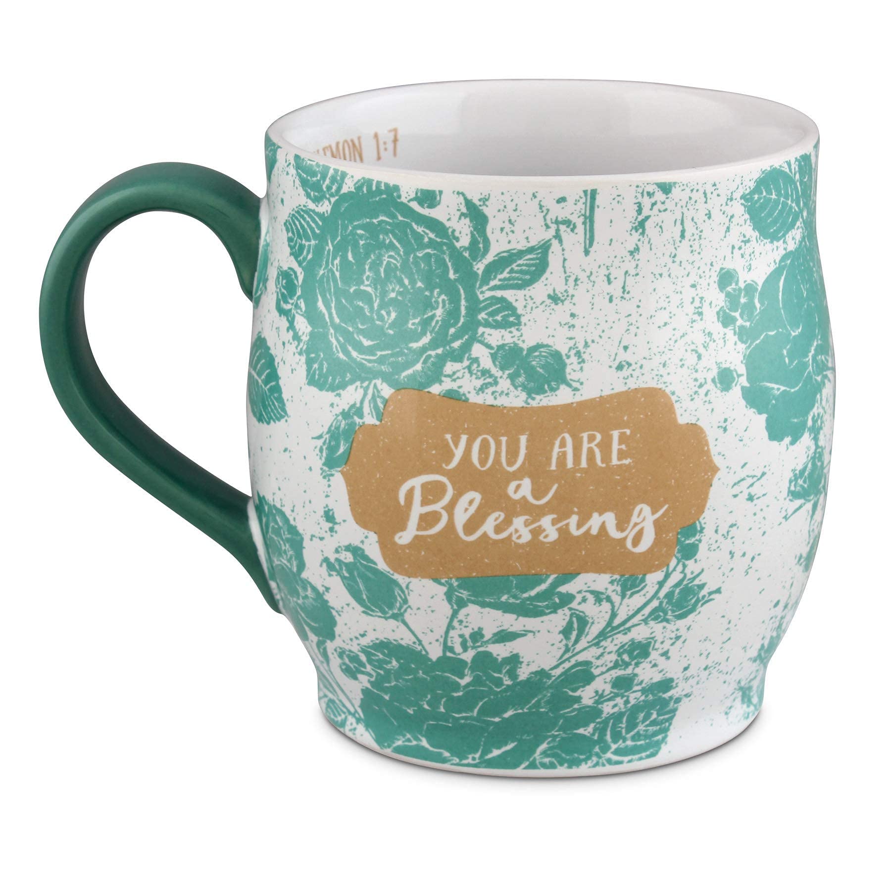 Inspirational Christian Coffee Mug - 13oz Ceramic Floral Design with Uplifting Affirmations - Perfect for Daily Devotion, Prayer & Bible Study