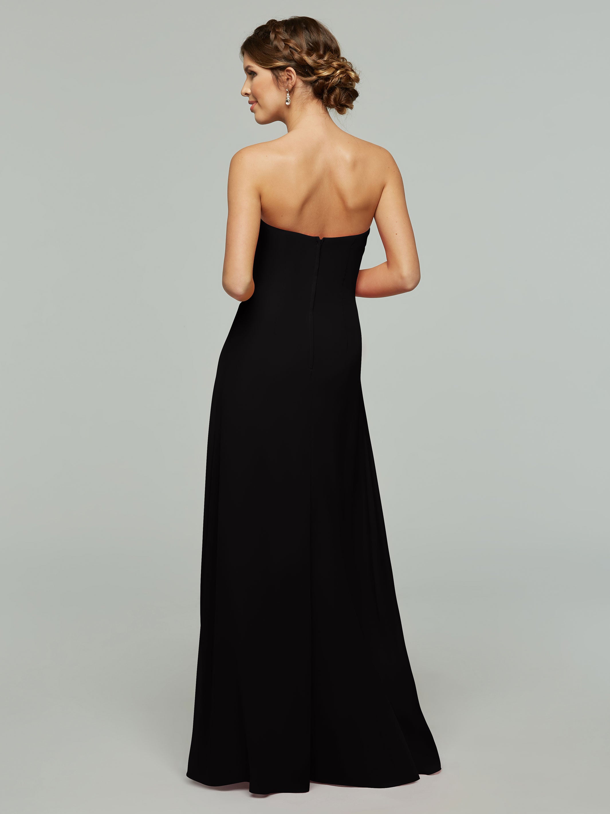 Elegant 80046 Chiffon Sheath Bridesmaid Dress with Sweetheart Neckline - Perfect for Weddings, Formal Events & Evening Parties