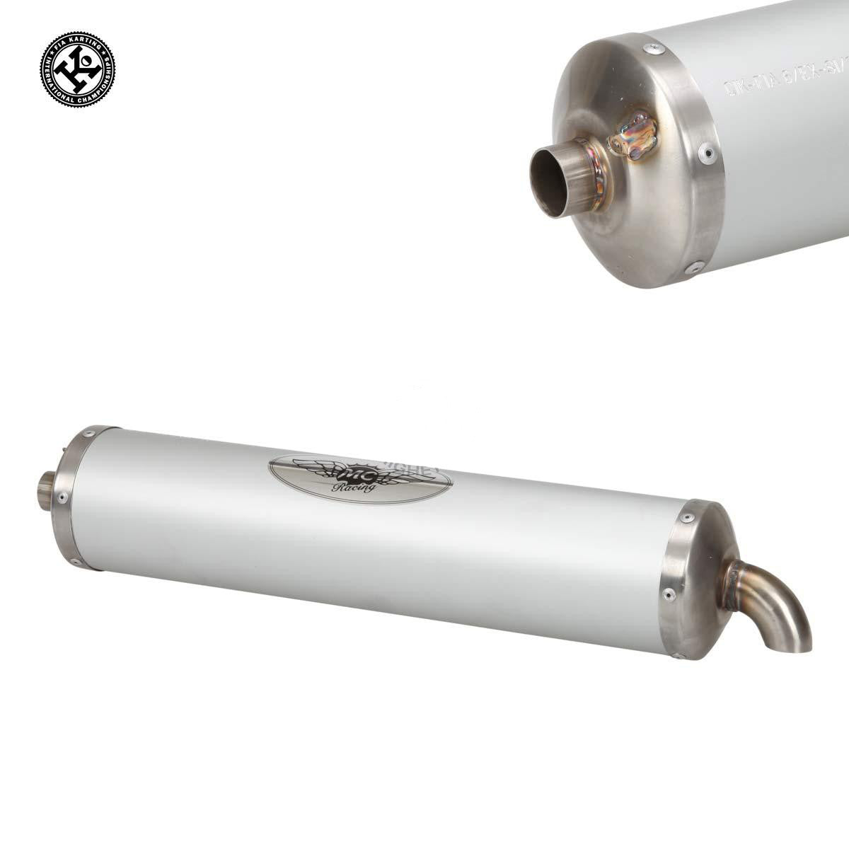 KZ MC Racing (CIK) Exhaust Silencer - High Performance Muffler for Kart Racing & Track Use