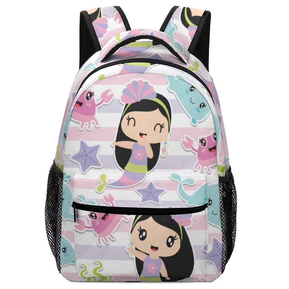 **Cute Mermaid Themed School Backpack for Boys & Girls - Lightweight Travel Bag for Students | Perfect for School, Travel & Everyday Use**