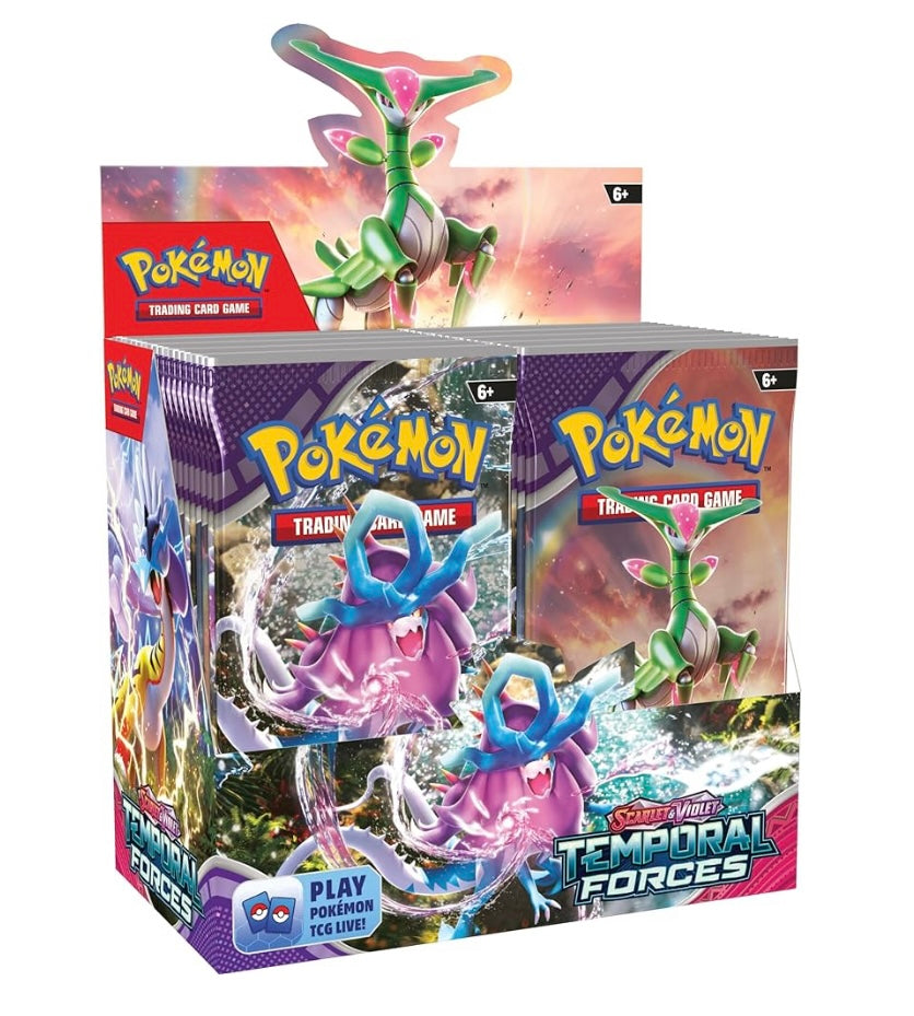 Pokemon Scarlet & Violet Temporal Forces Booster Box - 36 Packs of Trading Cards for Collectors & Players | Perfect for Game Nights, Tournaments & Gifts
