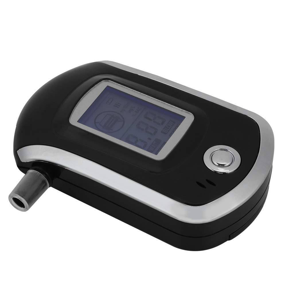 Digital Breathalyzer - Accurate Alcohol Tester with 5 Replaceable Mouthpieces for Personal & Professional Use | Portable BAC Tester for Drivers, Workplace Safety & Home Use