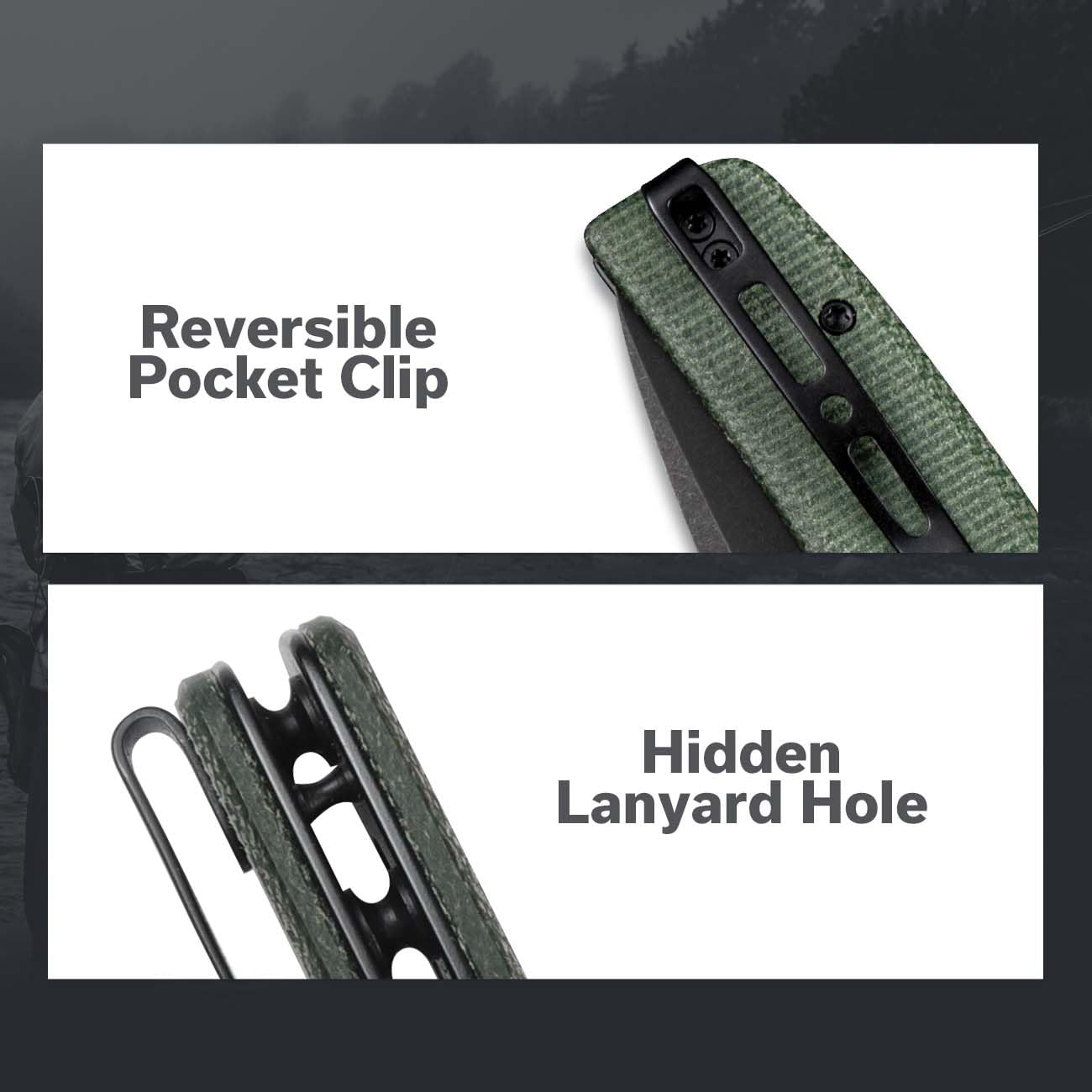 SENCUT Sachse Folding Pocket Knife - 9Cr18MoV Steel Blade, Green Micarta Handle, Button Lock & Clip - EDC Knife for Men & Women | Perfect for Camping, Hiking, Survival & Everyday Carry (Model S21007-2)