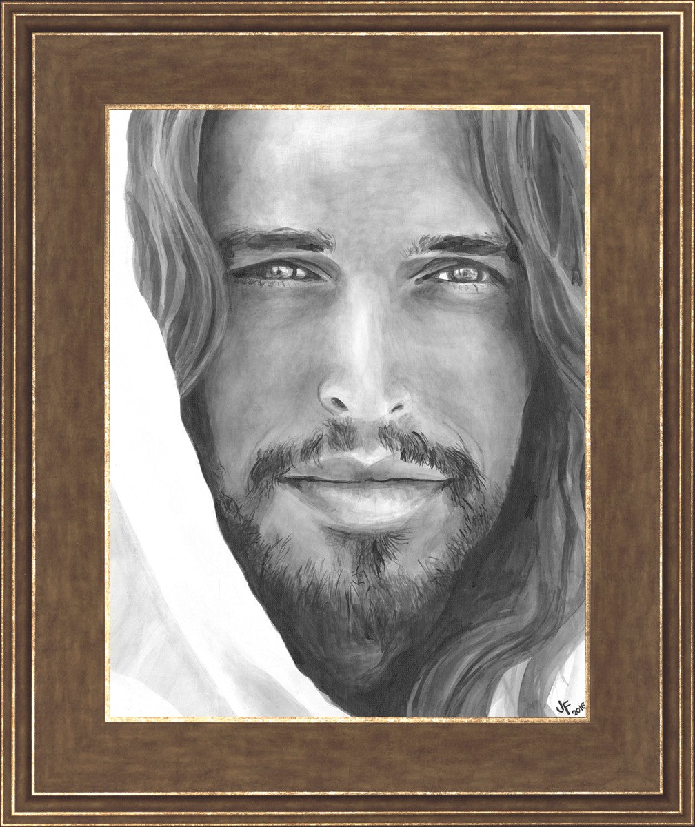 Jenny Fowler Christ Portrait - Religious Wall Art for Home Decor, Church & Office - Inspirational Christian Gift & Spiritual Decor