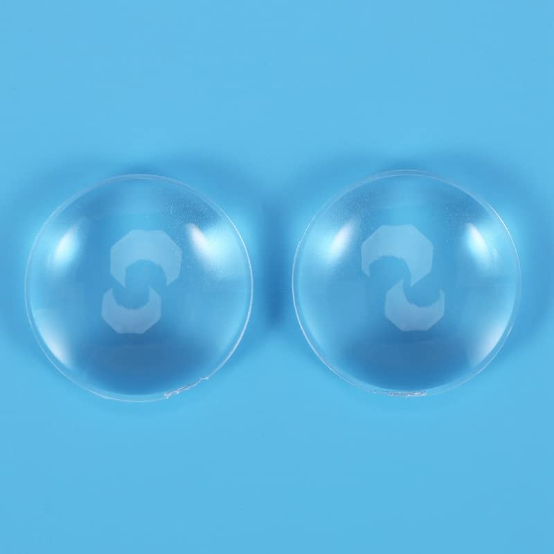 2 Pack Biconvex VR Lenses 37mm x 45mm - Premium Cardboard Virtual Reality Lenses for DIY VR Headsets, Smartphone VR, and 3D Viewing Experiences