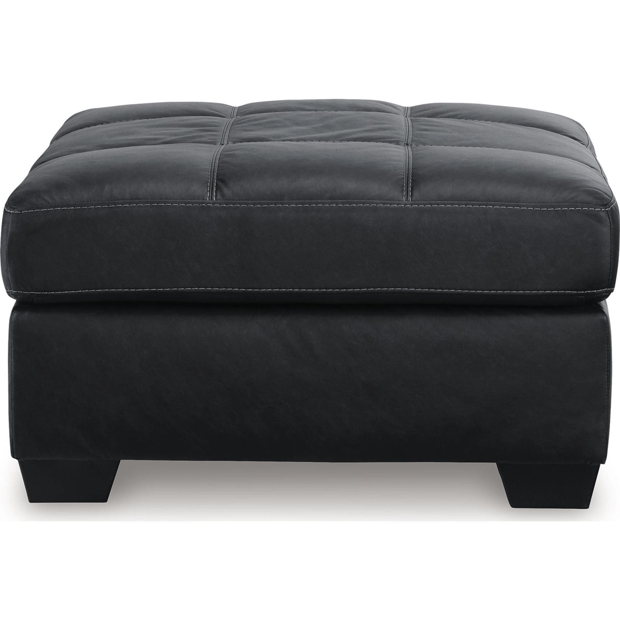Barlin Mills Oversized Accent Ottoman - Large Round Footstool Pouf with Storage, Soft Tufted Upholstery for Living Room, Bedroom & Home Decor