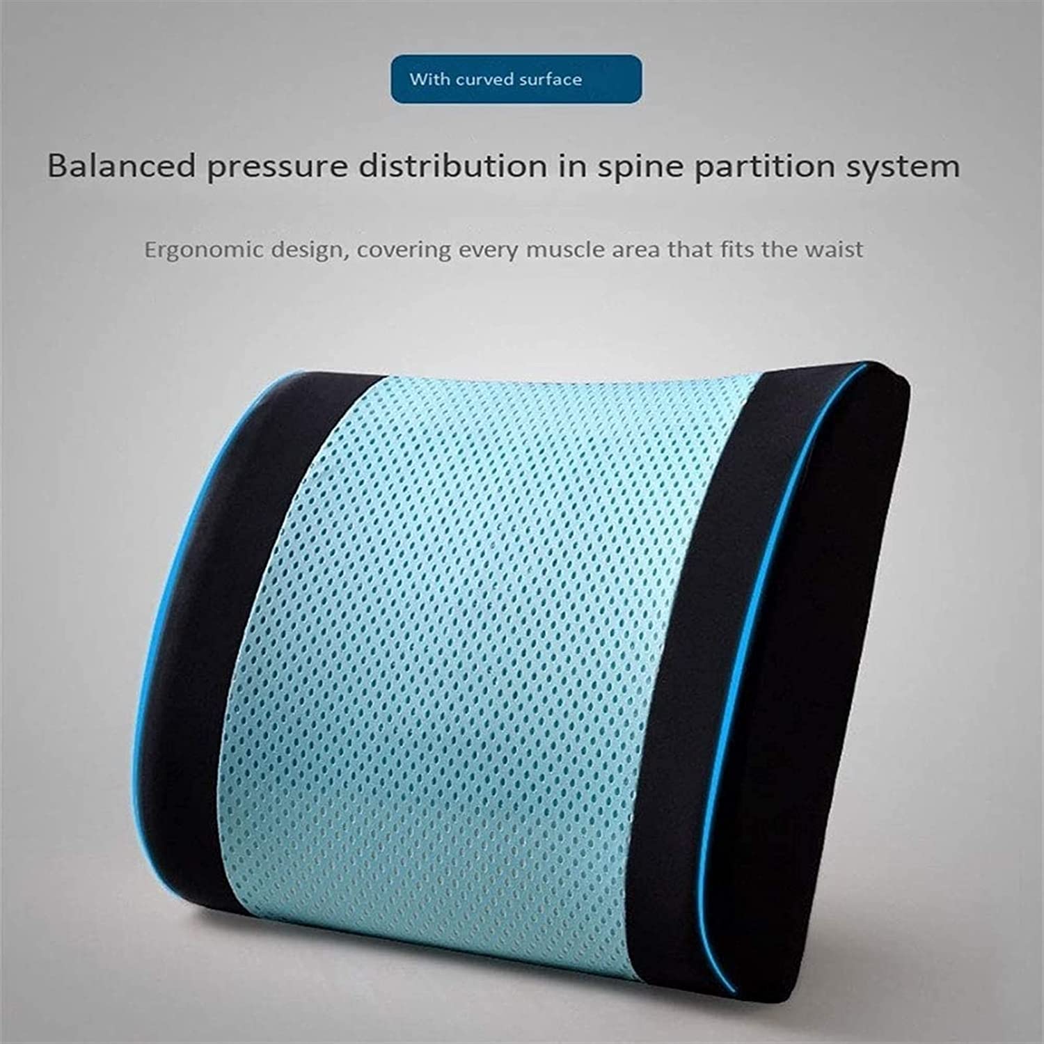 **Orthopedic Memory Foam Seat Cushion for Office Chair, Wheelchair & Gaming Chair – Sciatica & Back Pain Relief, Ergonomic Support – Blue – Perfect for Work, Study & Long Sitting Sessions**