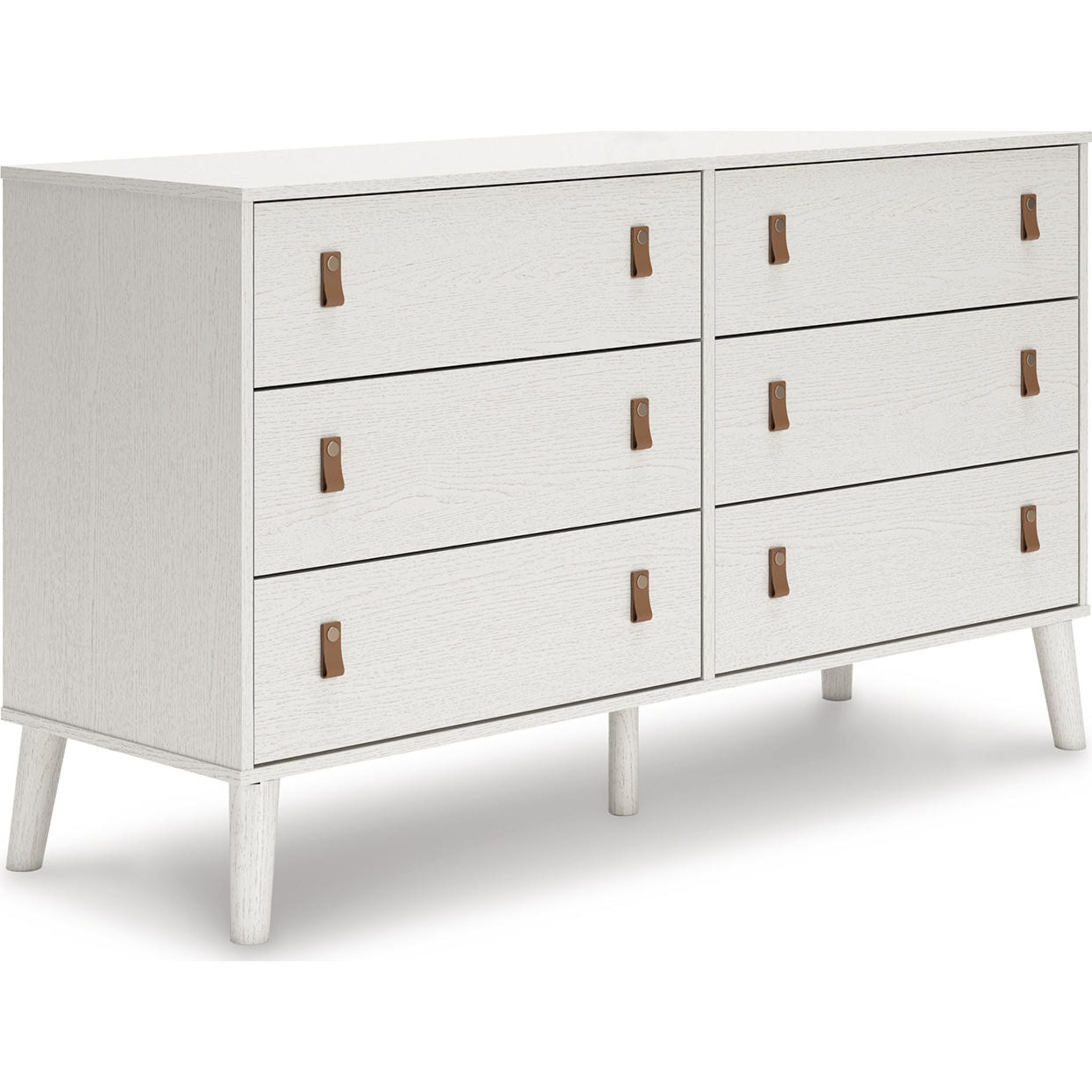 Aprilyn White Dresser - Modern 6-Drawer Chest for Bedroom & Nursery Storage | Stylish & Functional Furniture for Home Organization