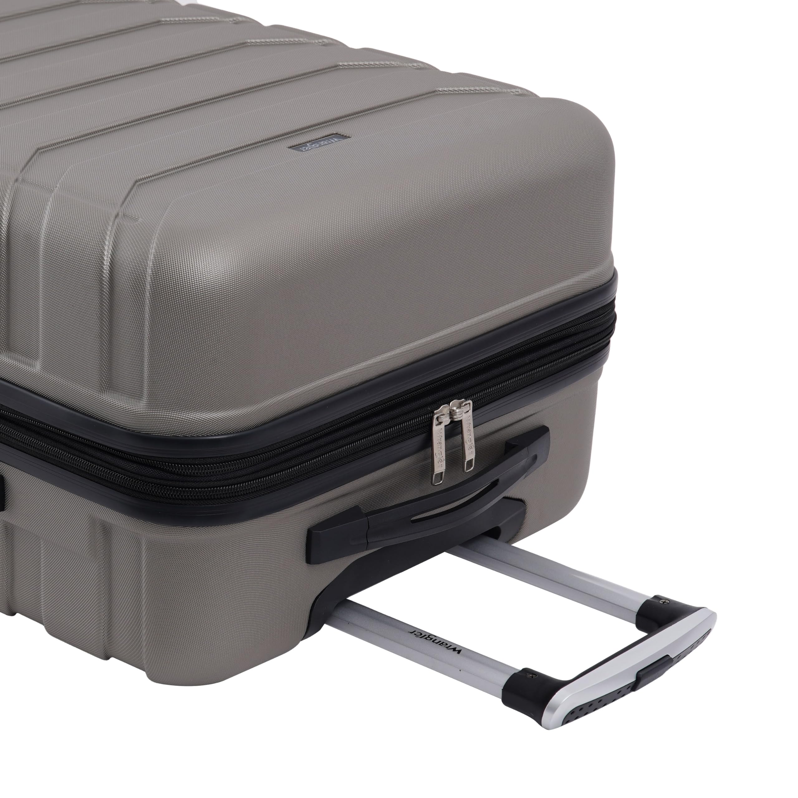Wrangler Miami 4-Piece Luggage & Packing Cubes Set in Desert Taupe - Perfect for Travel Organization, Suitcase Packing & Carry-On Accessories