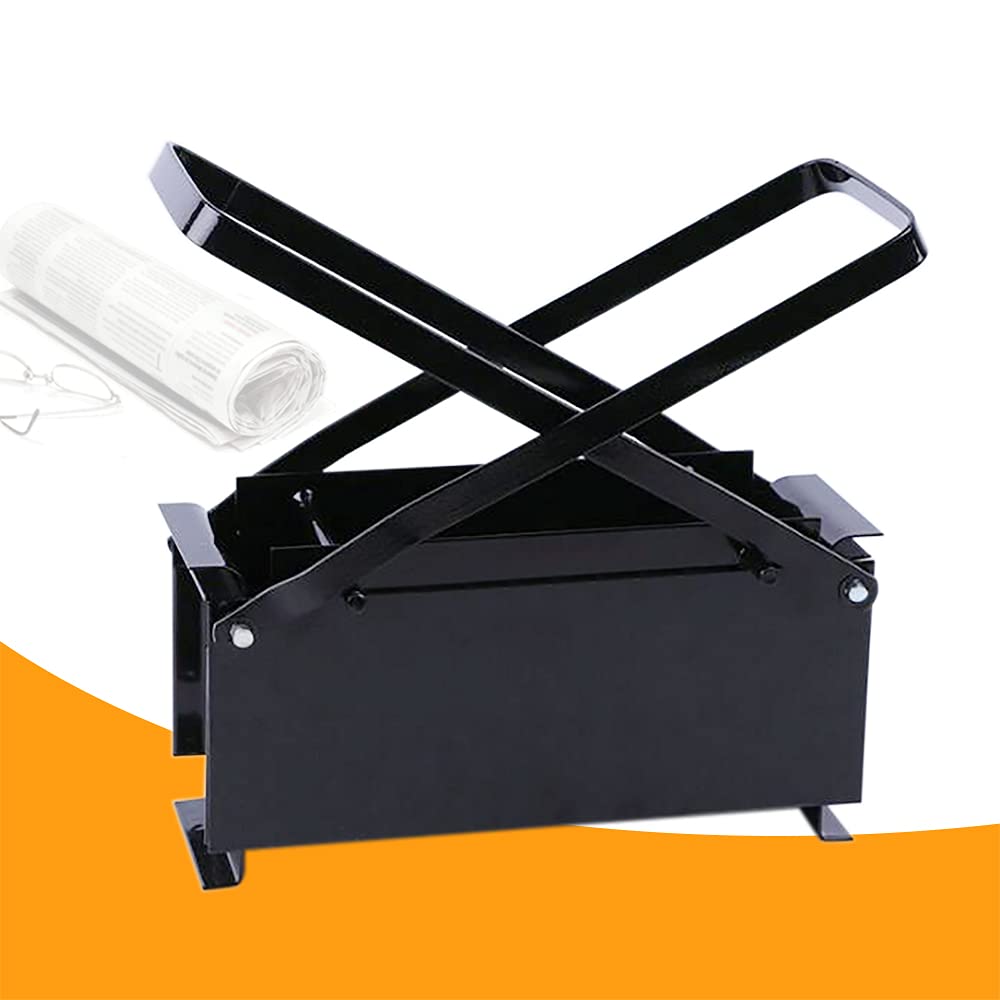 Eco-Friendly Manual Newspaper Brick Press - DIY Paper Log Briquette Maker for Fireplace & Wood Stove | Recycle Newspaper into Heating Fuel for Camping, Emergency Preparedness & Off-Grid Living