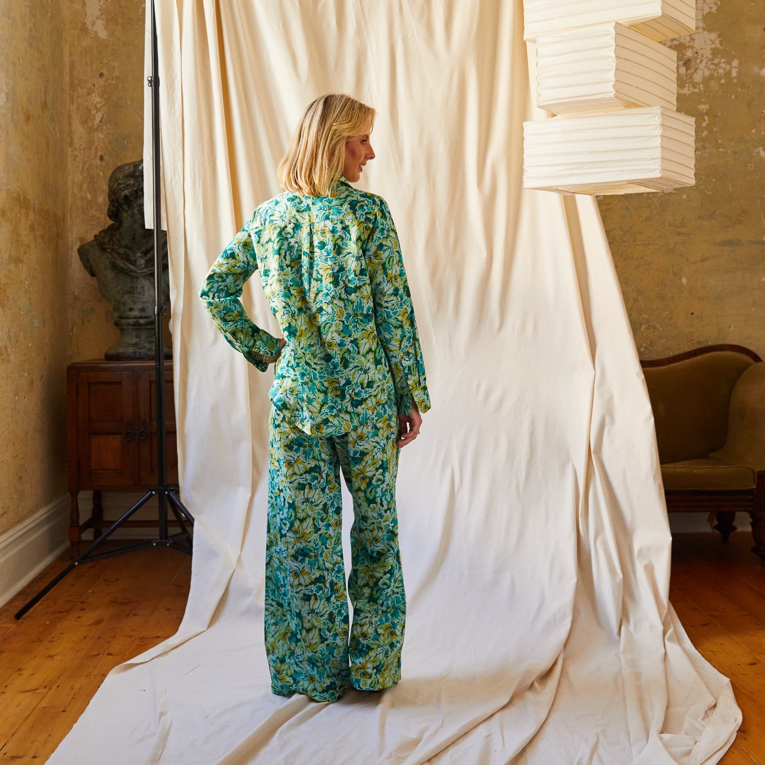 Women's Soft Cotton Demi Pajama Set - Comfortable Sleepwear for Lounge & Nighttime Relaxation - Perfect for Cozy Nights, Travel & Home Wear