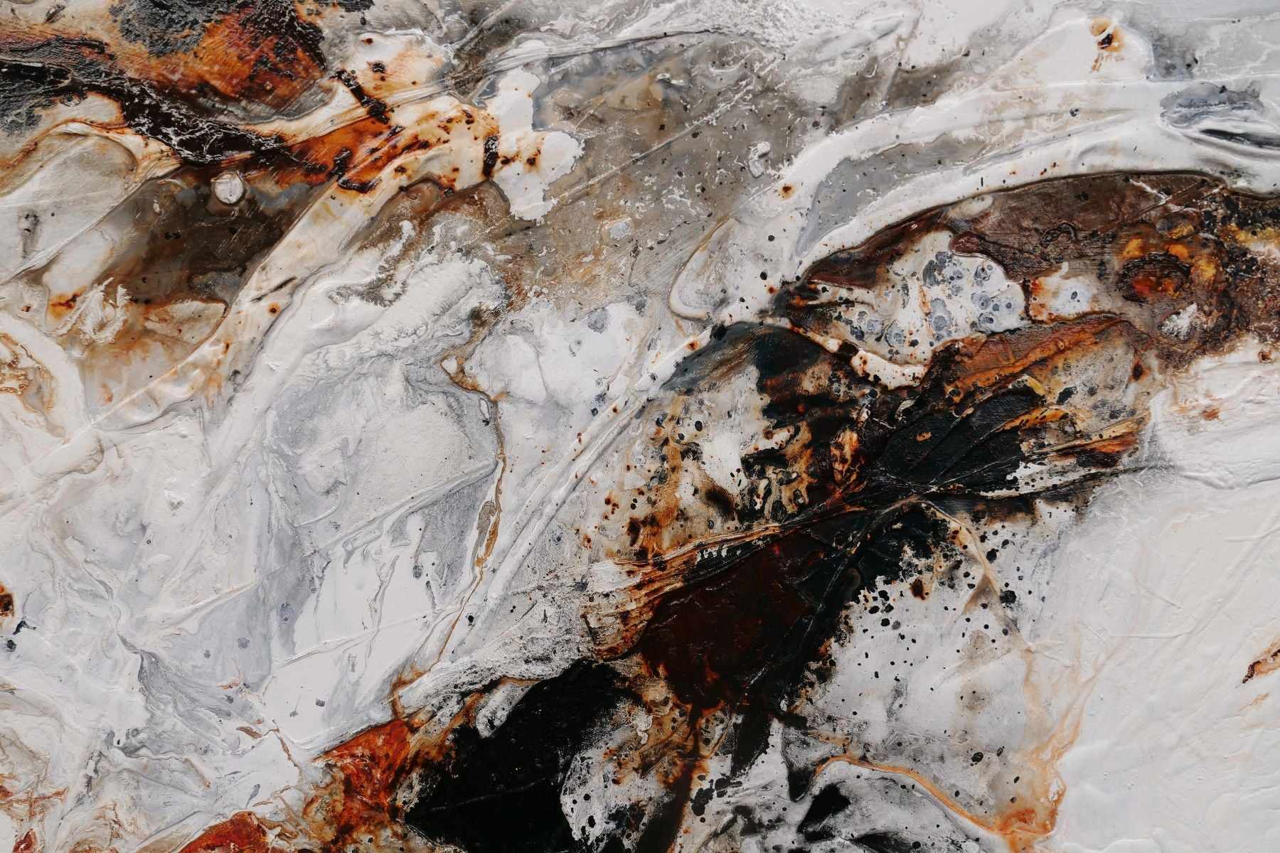 Black Oxide 160cm x 100cm Abstract Textured Painting - Modern Rustic Wall Art for Living Room, Bedroom & Office Decor