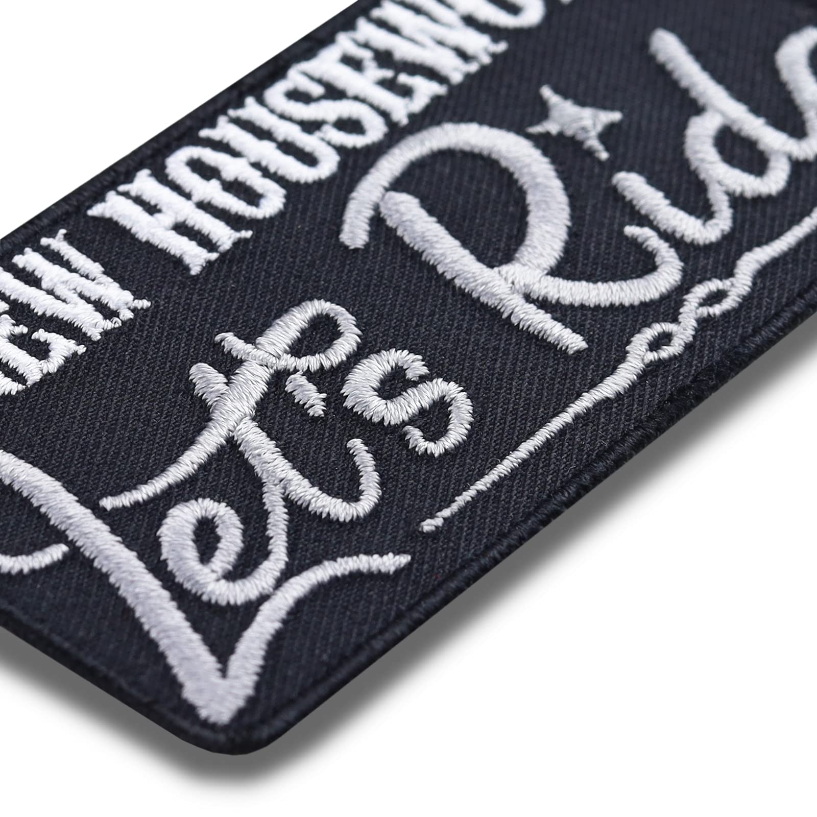 Lady Biker Iron-On & Sew-On Embroidered Patches 3.54x1.77in - Motorcycle Gear for Jackets, Jeans, Bags & Cases - Perfect for Women Riders & Biker Fashion Accessories