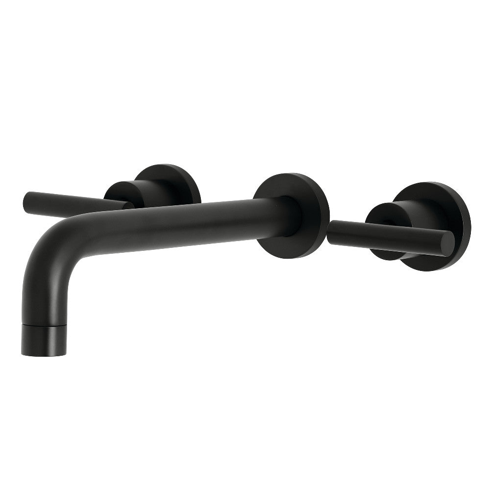 Kingston Brass KS802 Manhattan Two Handle Wall Mount Tub Faucet - Vintage Style Bathroom Fixture for Classic & Modern Homes | Perfect for Bathroom Renovations & Spa-Like Showers