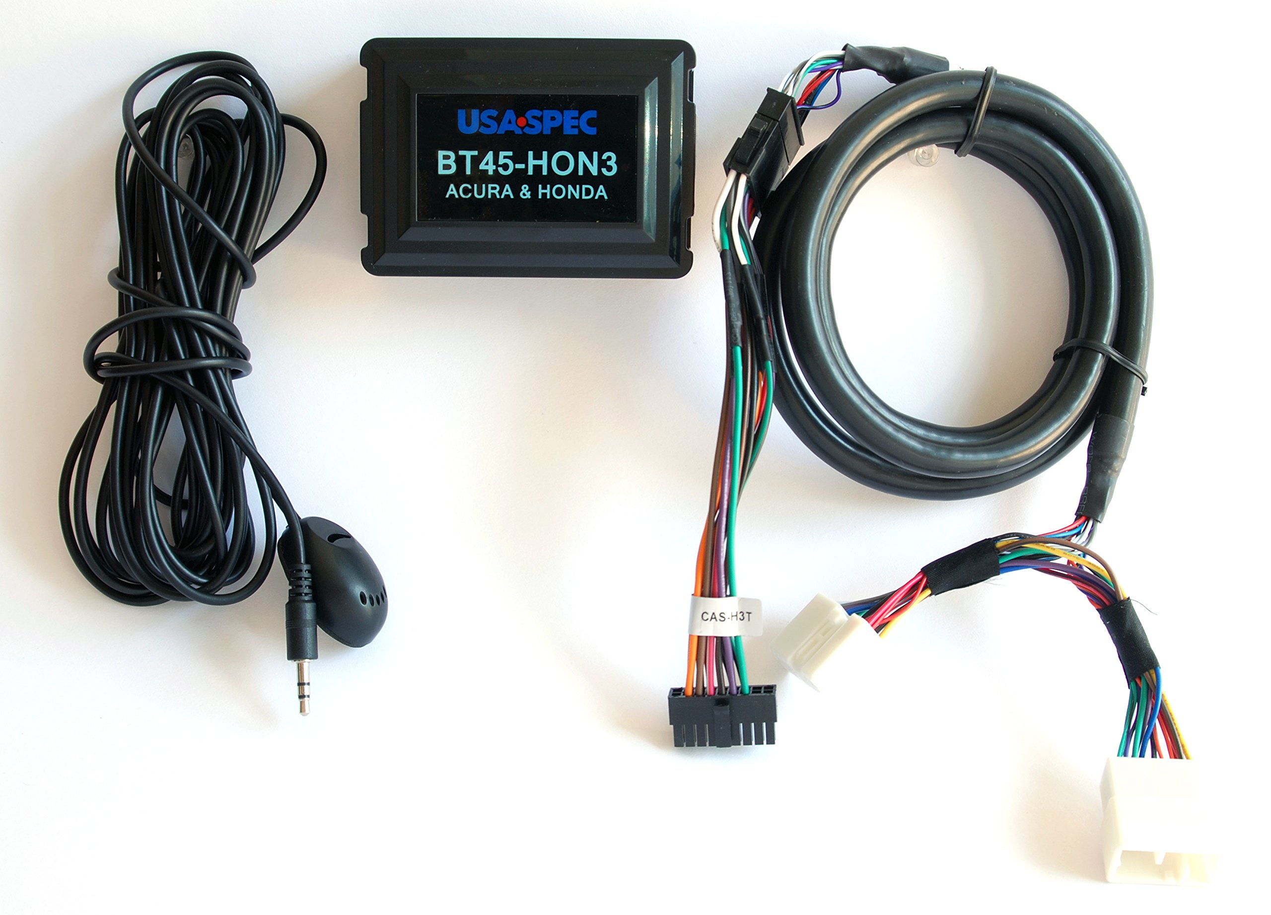 BT45-HON3 Bluetooth Car Kit - Wireless Phone & Music Adapter with AUX Input for 2003-2014 Honda & Acura Vehicles (Black) | Hands-Free Calling & Audio Streaming for Safer Driving