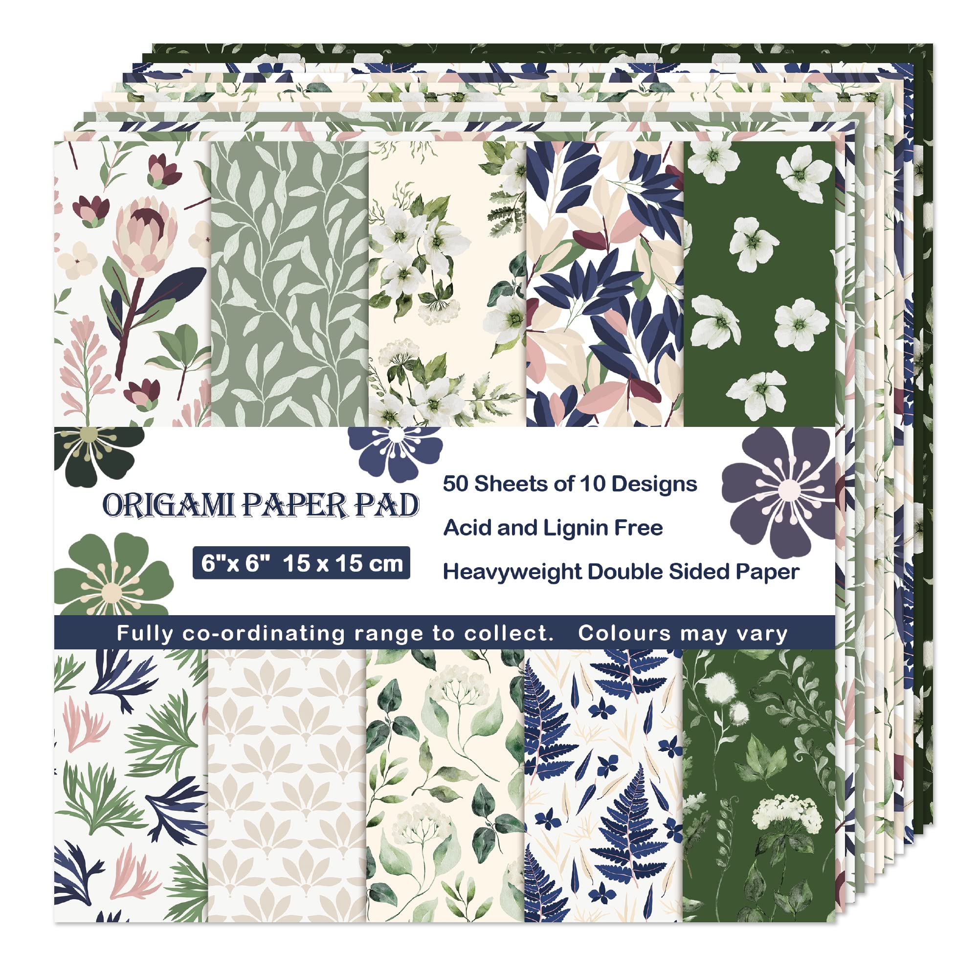Premium 6x6 Inch Origami Paper - 70GSM, 150 Sheets, 30 Vibrant Double-Sided Designs - Scrapbooking, Card Making, DIY Crafts, Gift Wrapping & Home Decor - High-Quality Japanese Origami Pattern Paper for Artists & Beginners