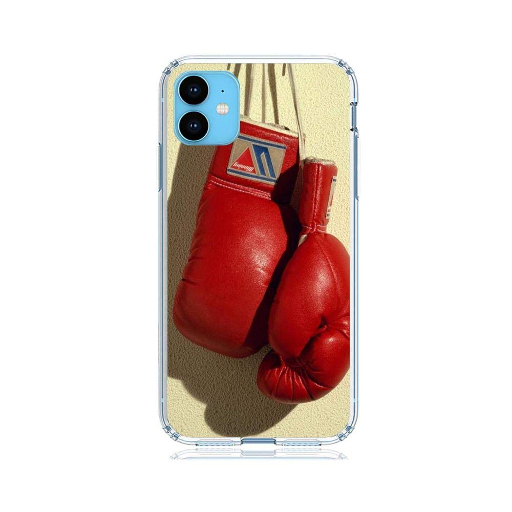 Clear Shockproof Case for Apple iPhone 11 - Sport Boxing 2 Transparent Silicone TPU Protective Cover | Perfect for Gym, Outdoor Activities & Everyday Use