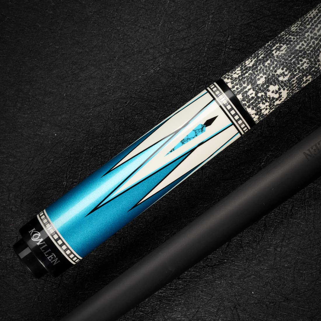 Premium 58-inch KONLLEN Carbon Fiber Pool Cue Stick - Professional Low Deflection Billiard Cue with 12.5mm Tip for Adults (Pro Taper, Easy Control, Ultra-Smooth) - Perfect for Competitive Play, Home Game Rooms & Bars