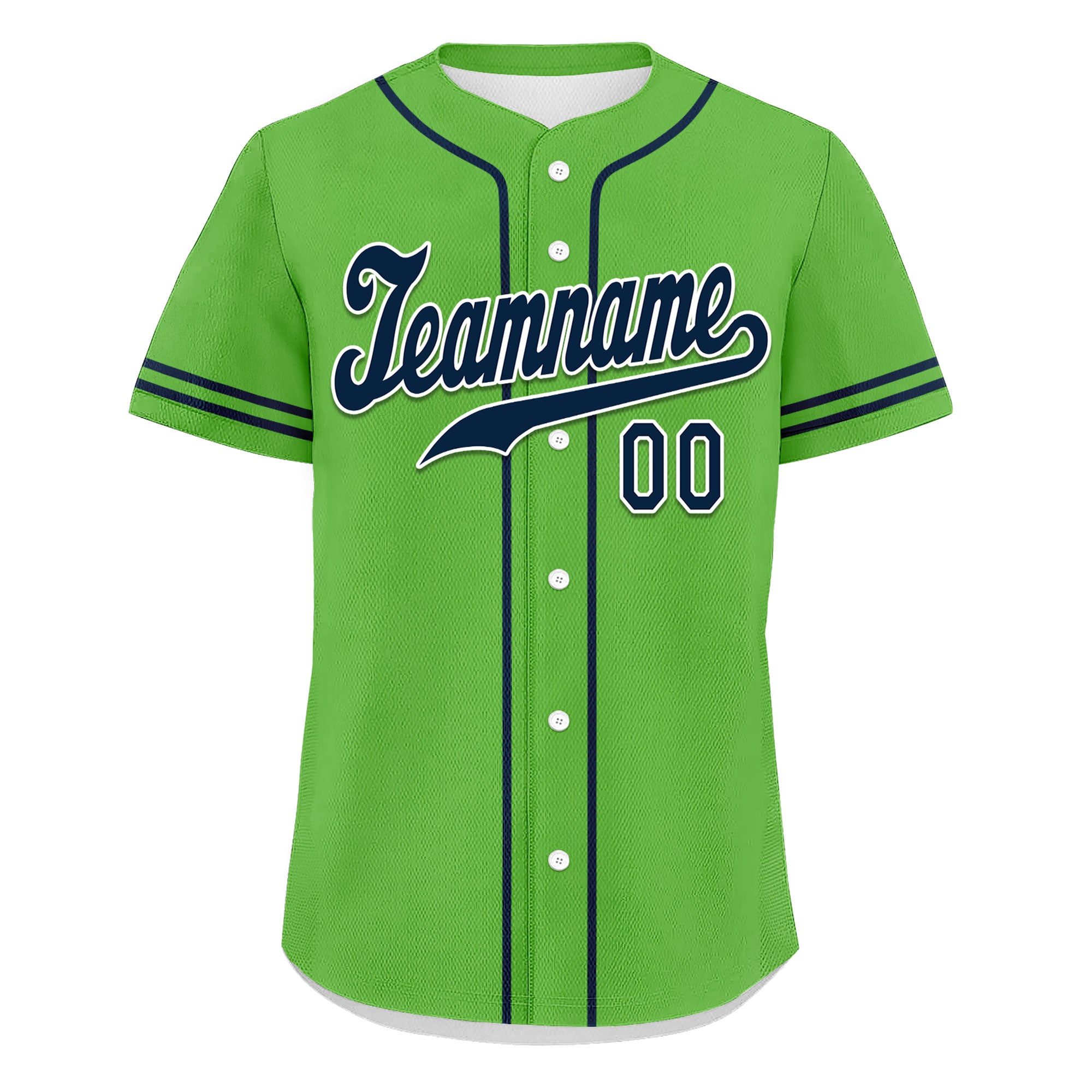 Custom Green & Blue Personalized Authentic Baseball Jersey - Classic Style UN002 - Perfect for Team Sports, Fan Events & Casual Wear