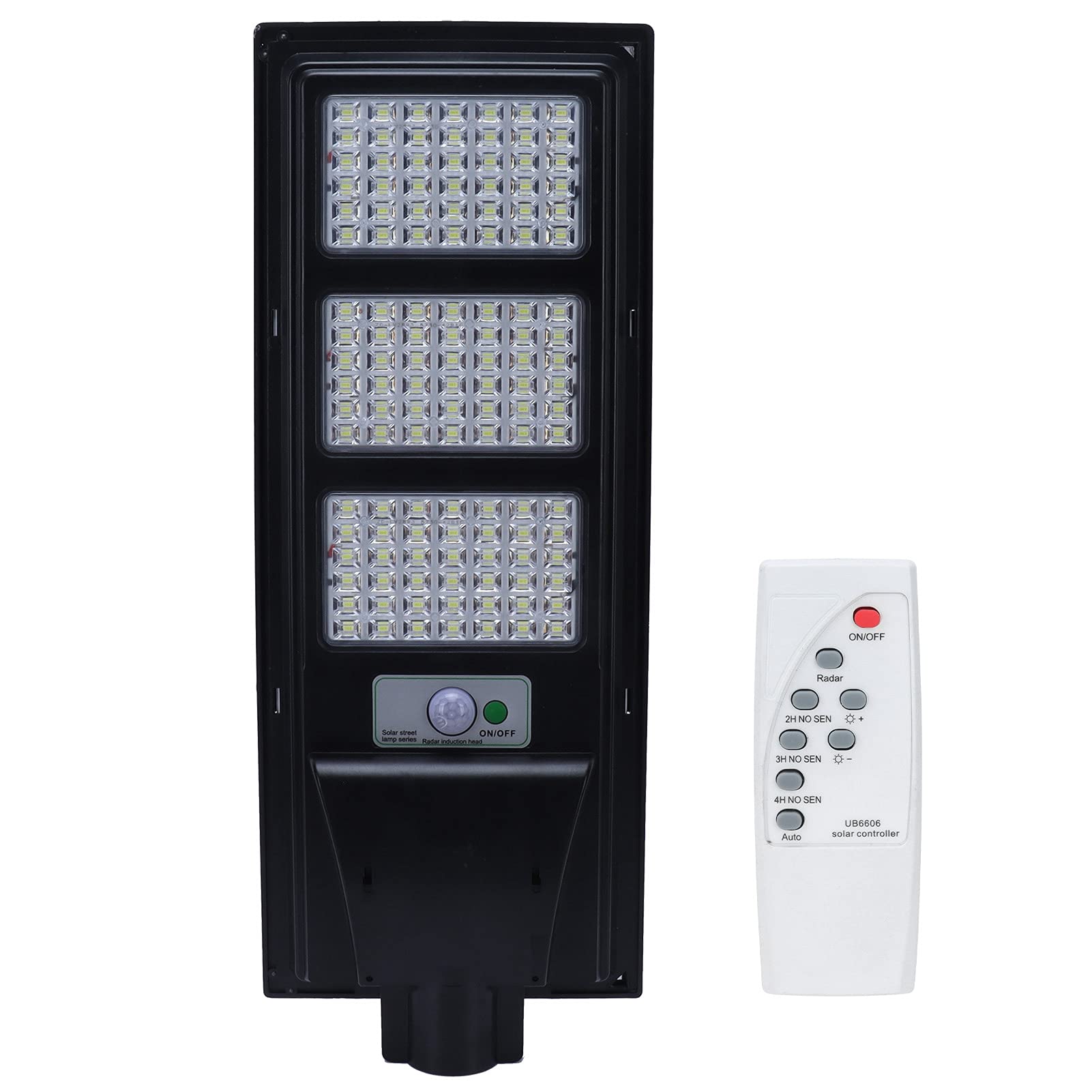 Garosa 200W 126LED Solar Street Lights Outdoor - IP65 Waterproof, High Brightness Solar Powered Security Flood Light with Motion Sensor & Remote Control for Driveway, Garden, Backyard, Pathway Lighting